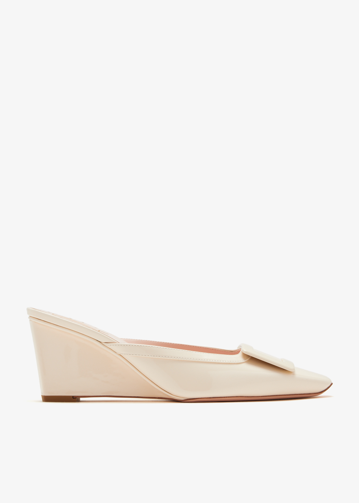 

Belle Vivier mules, Cream