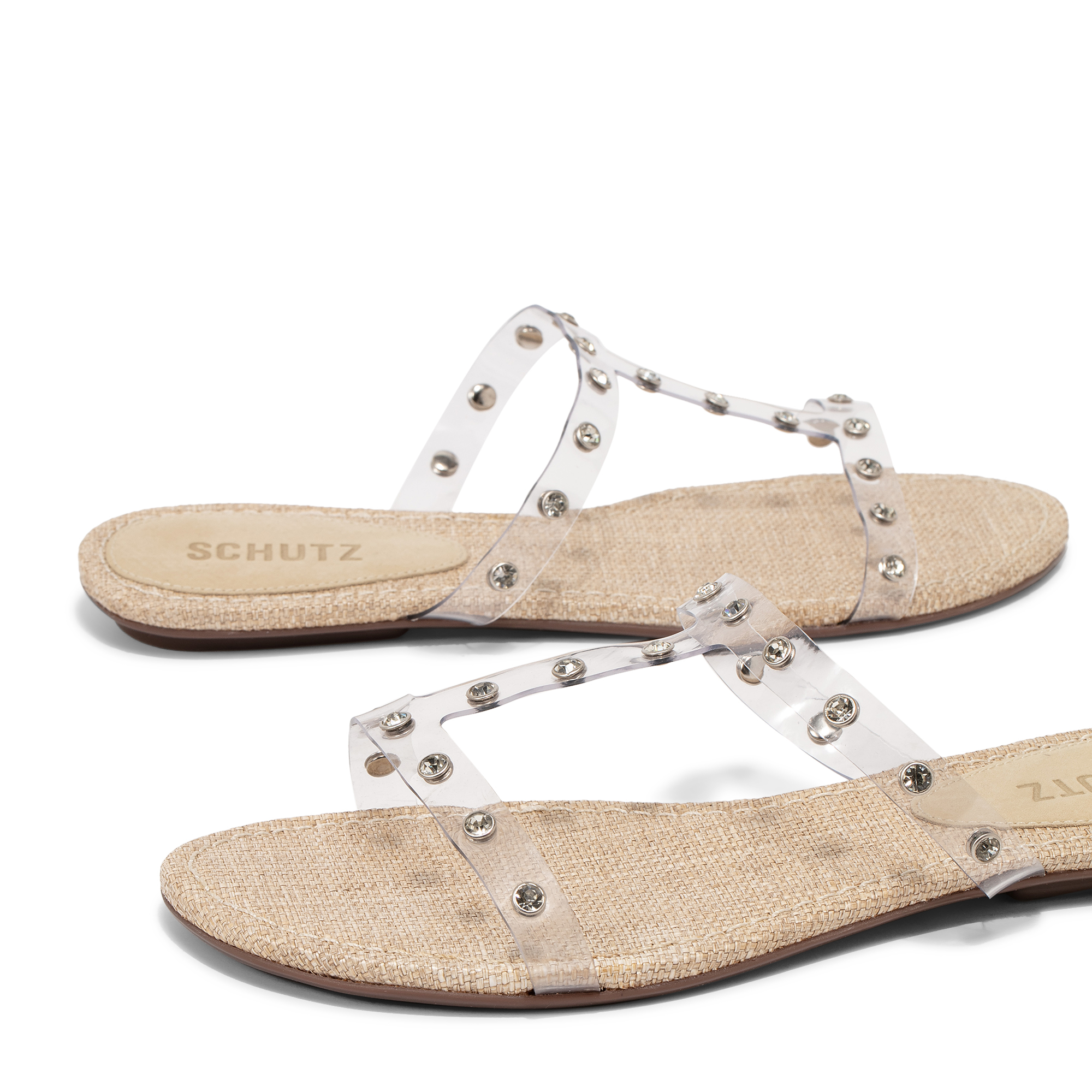 

Loretta vinyl sandals, Neutral