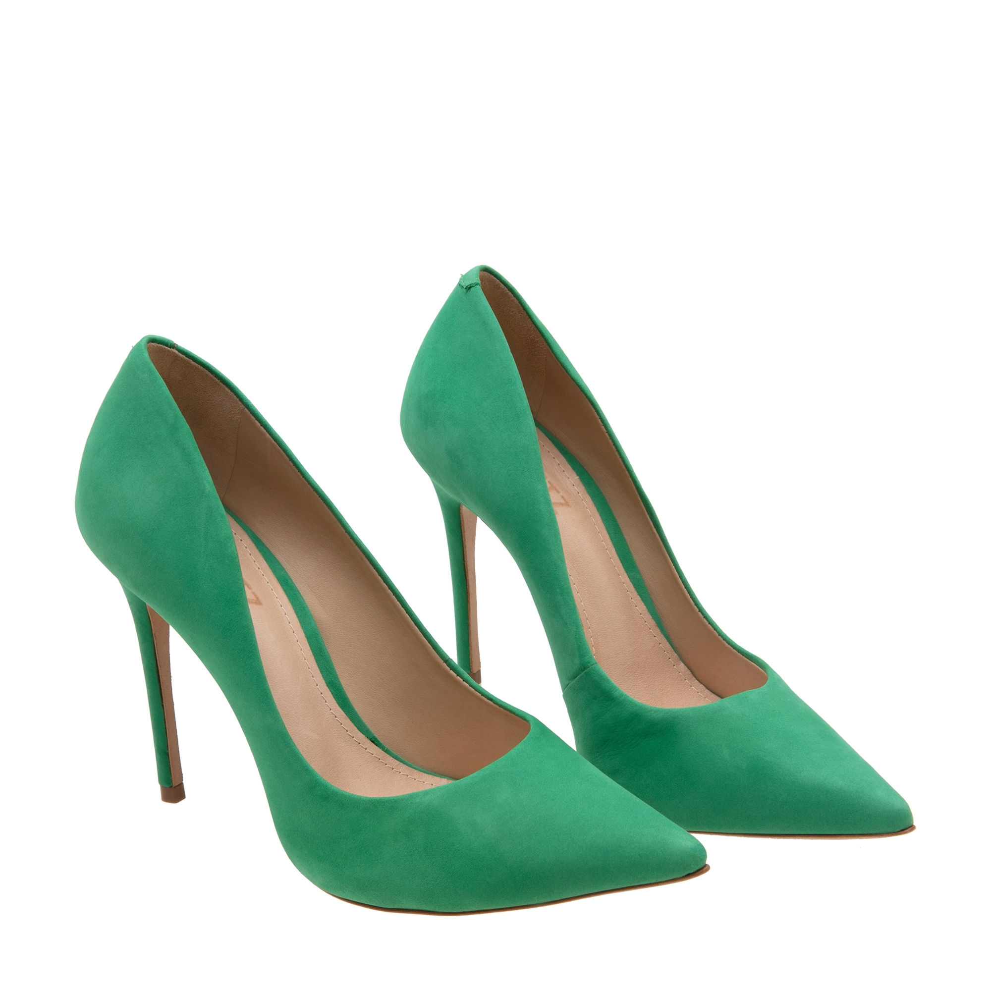 

Point-toe pumps, Green