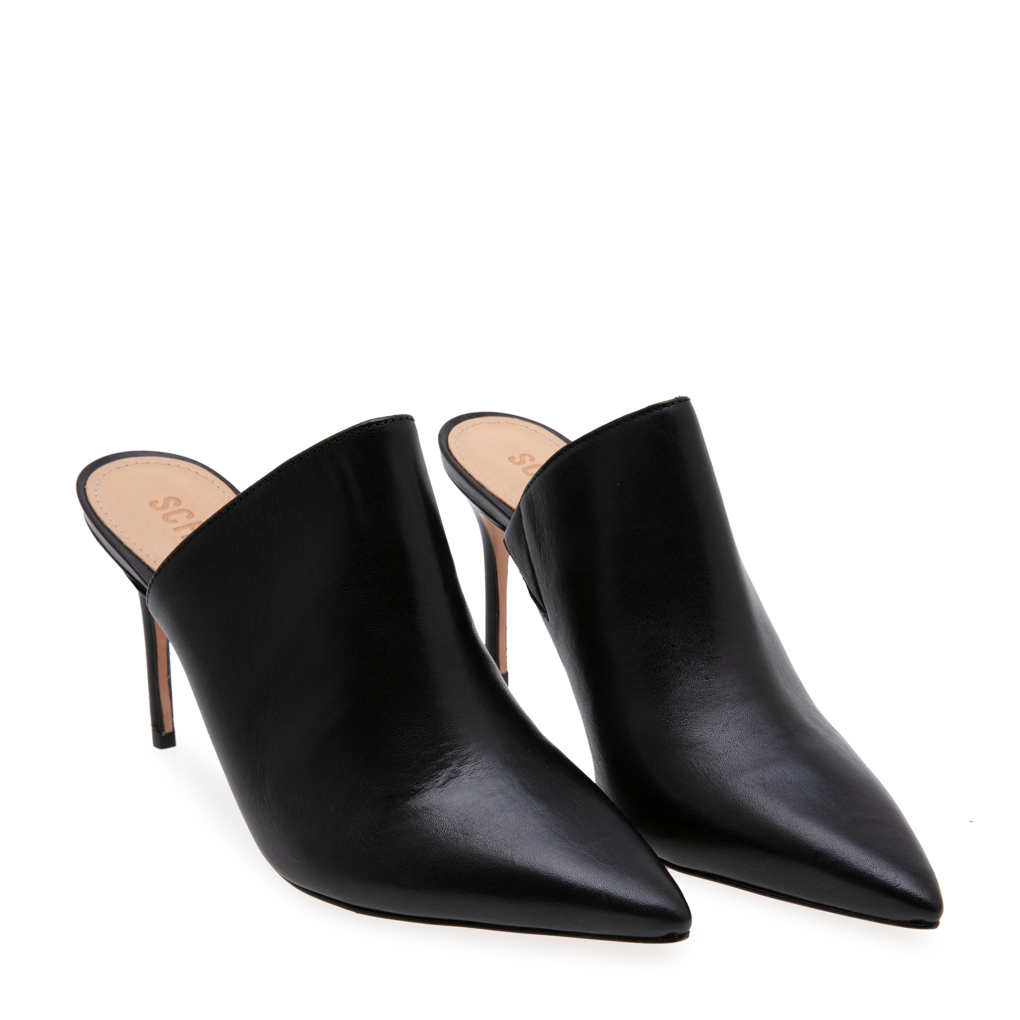 

Bardot mules, Black