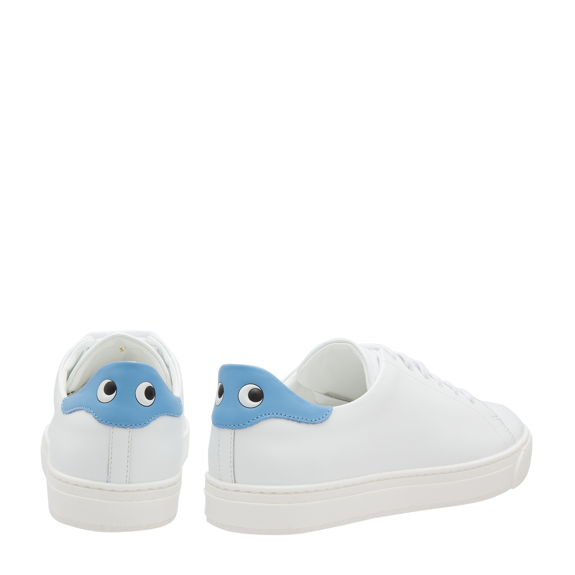 Anya Hindmarch Leather tennis sneakers for Women White in KSA Level Shoes