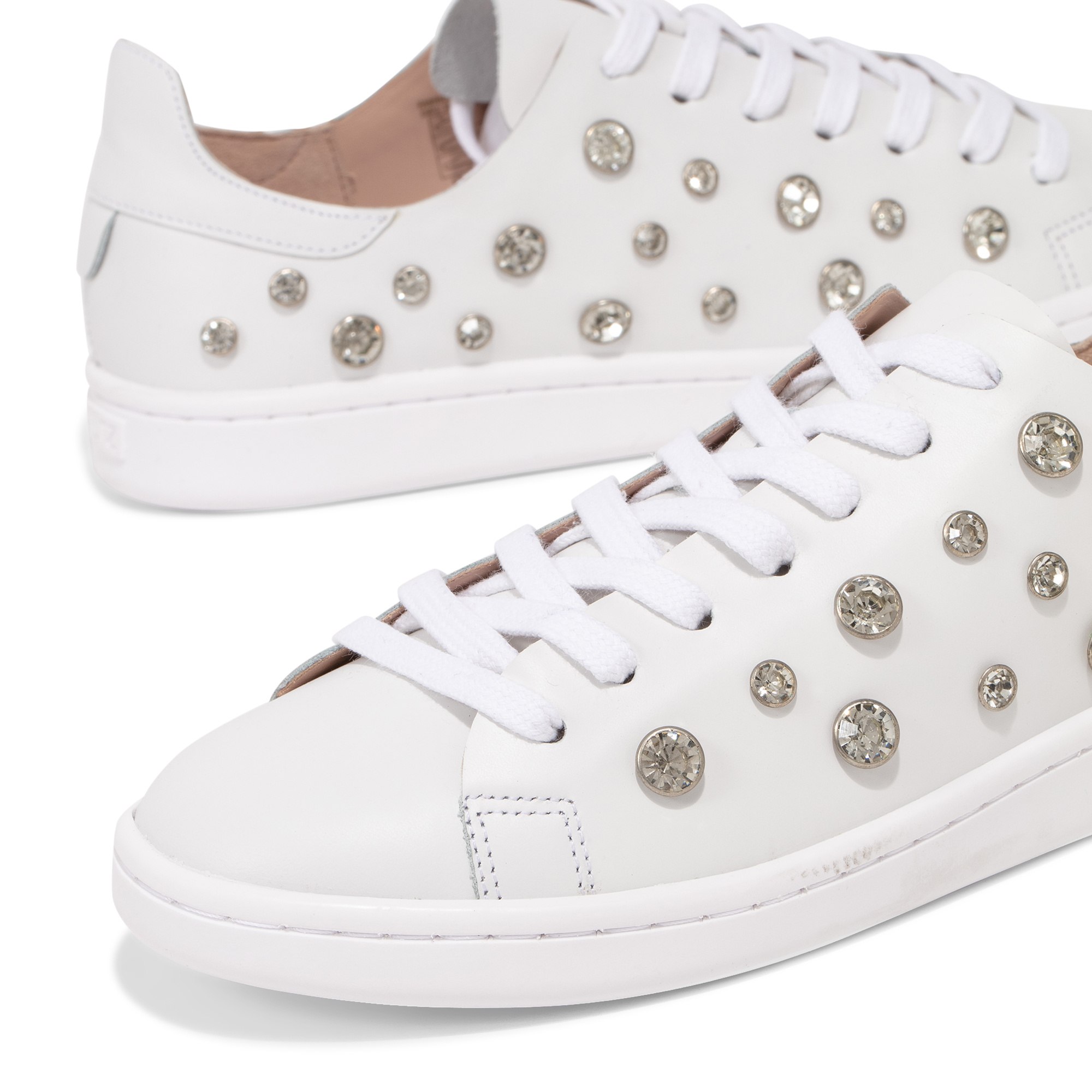 

Studded sneakers, White