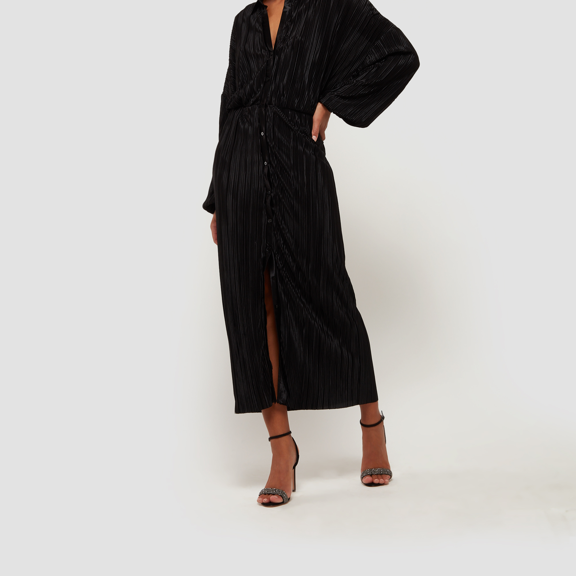 

Crystal-embellished sandals, Black