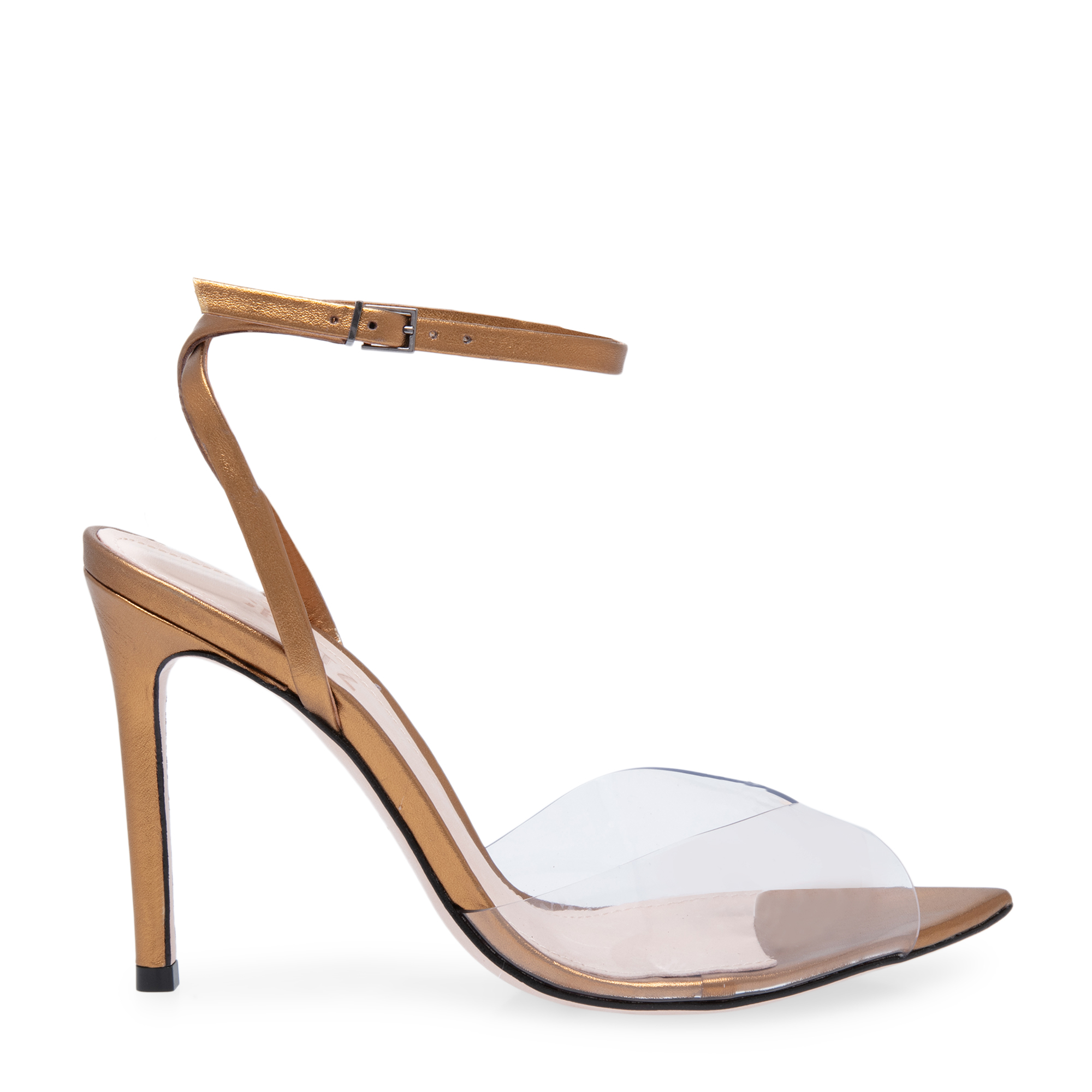 

Plexi sandals, Metallic