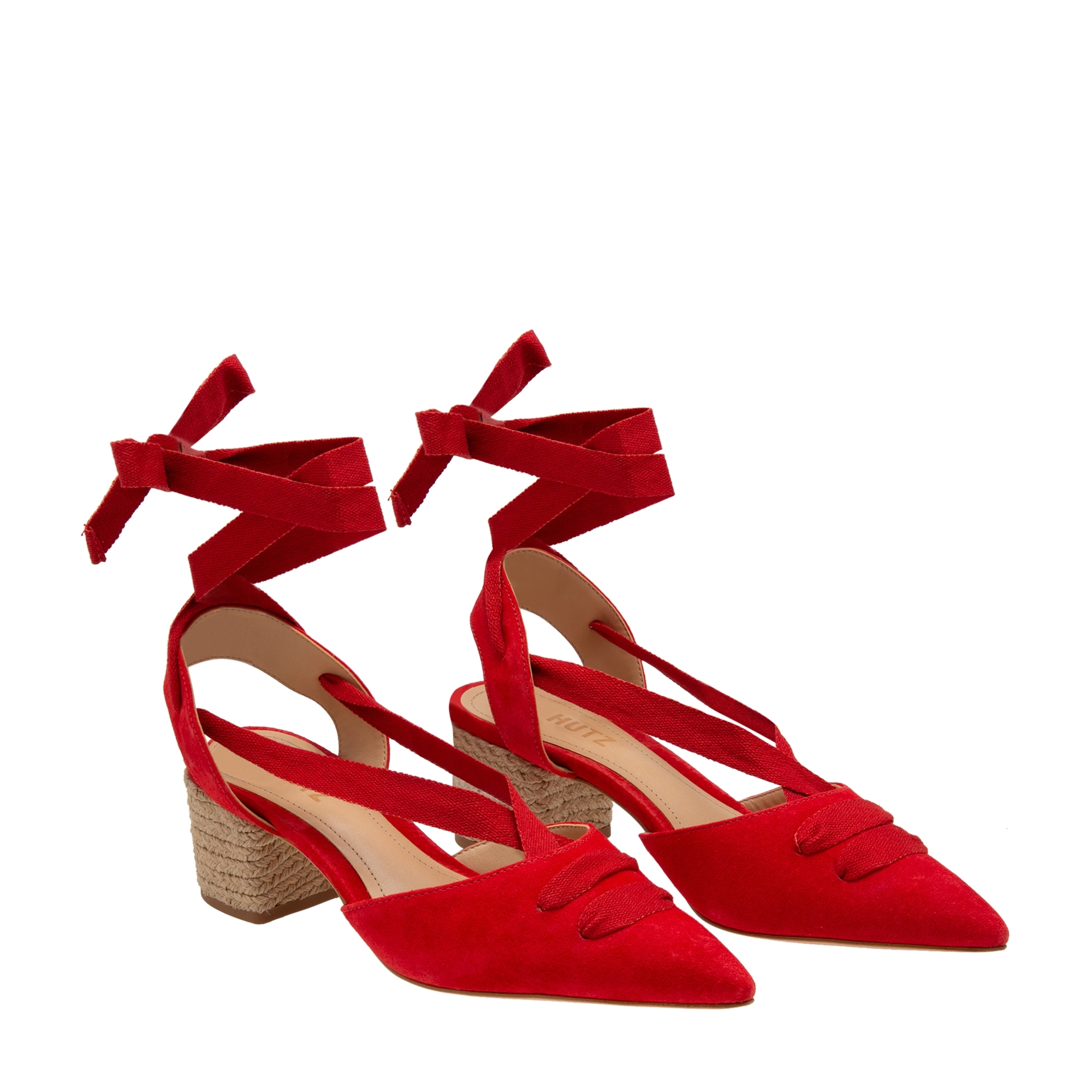 

Point-toe pumps, Red