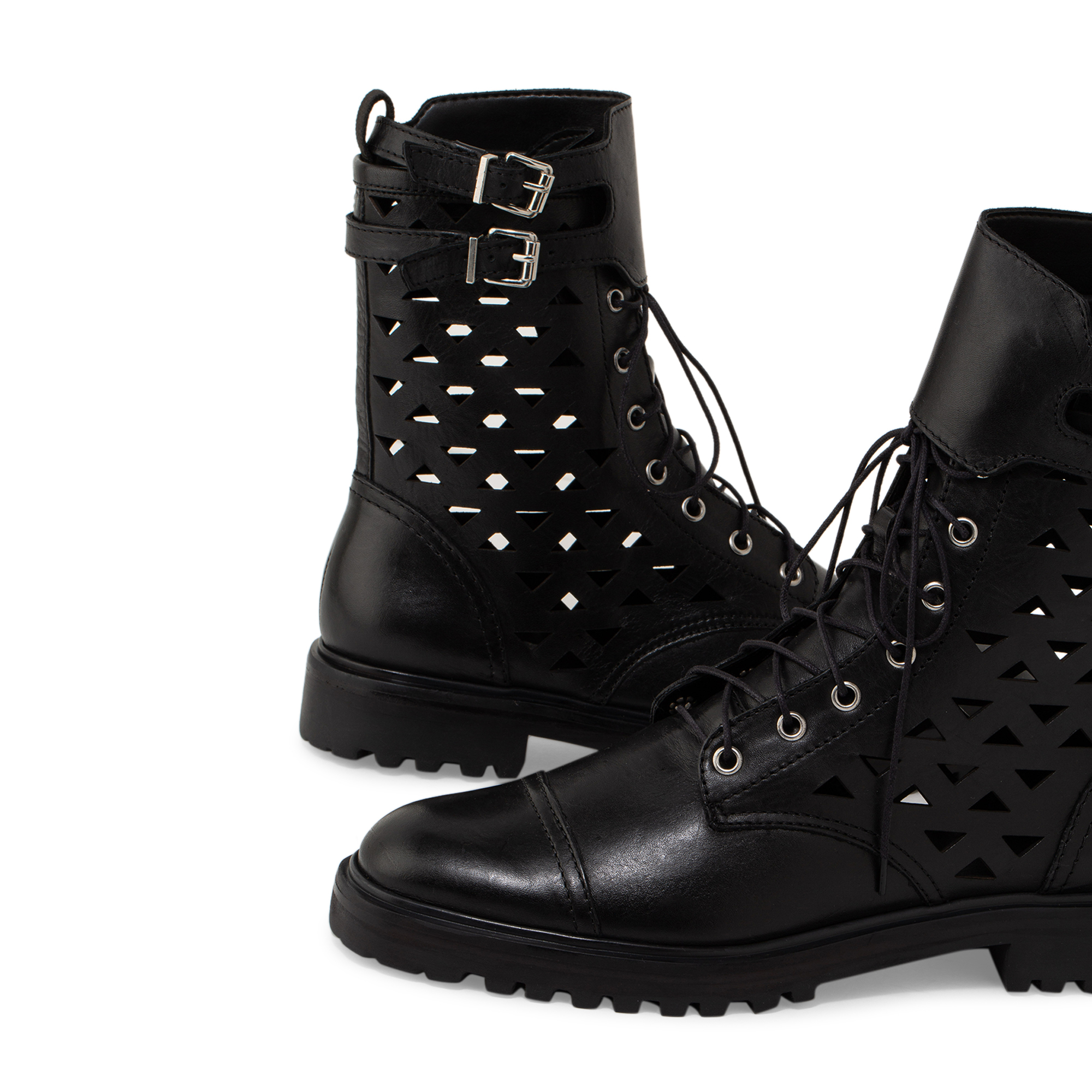 

Leather boots, Black