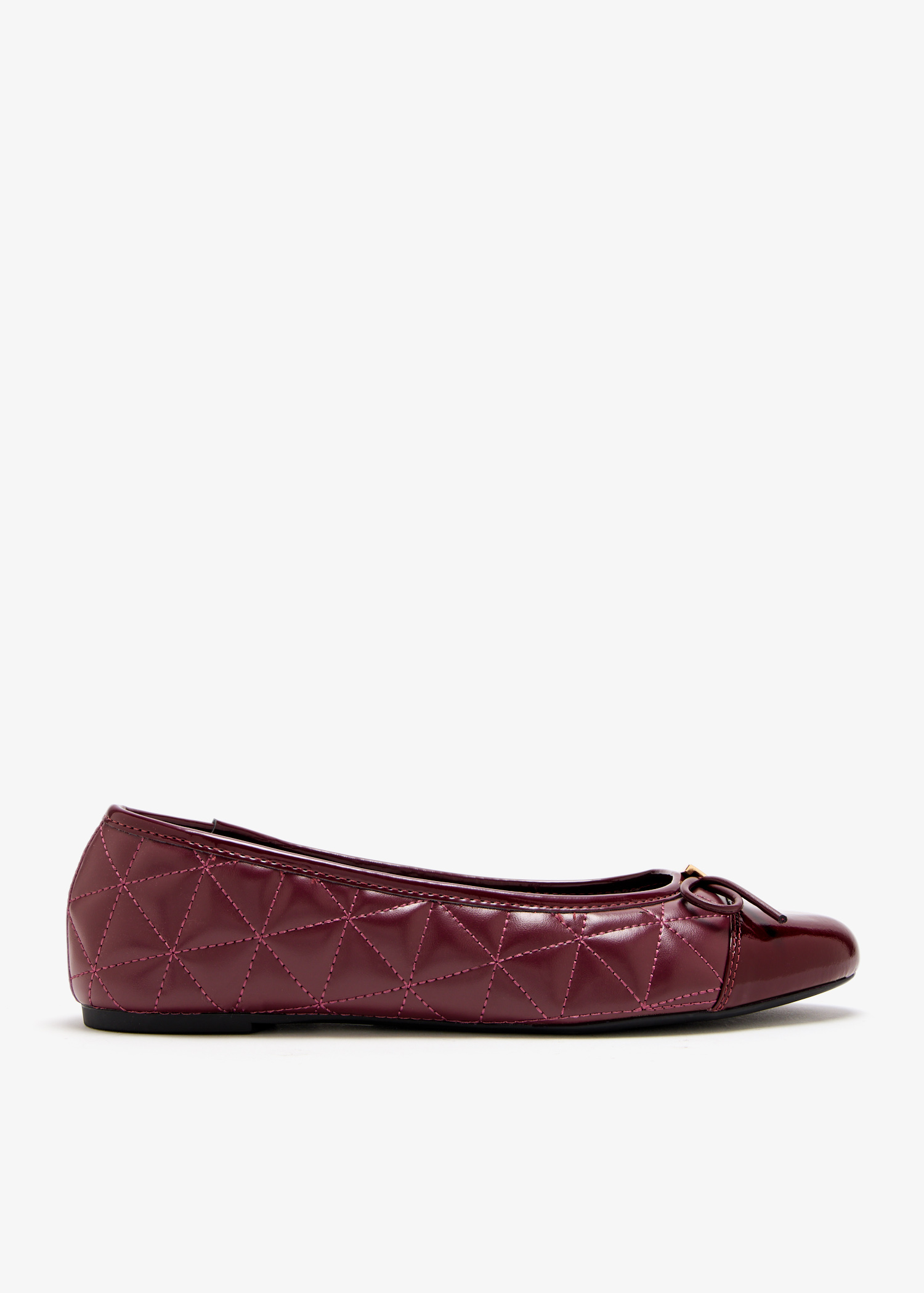 

Quilted ballerinas, Burgundy