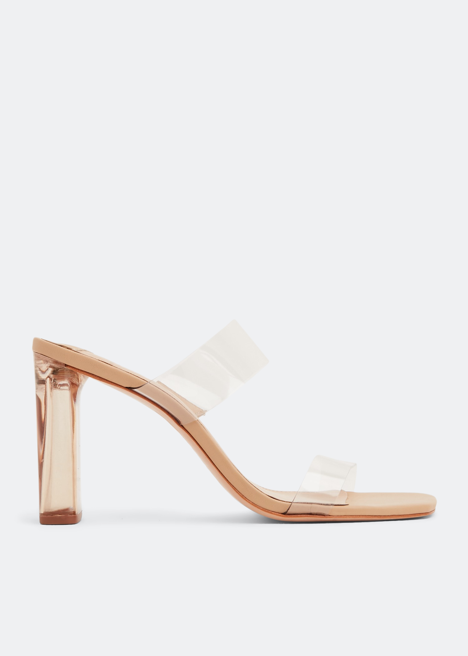 Schutz Ariella Acrylic sandals for Women Beige in KSA Level Shoes
