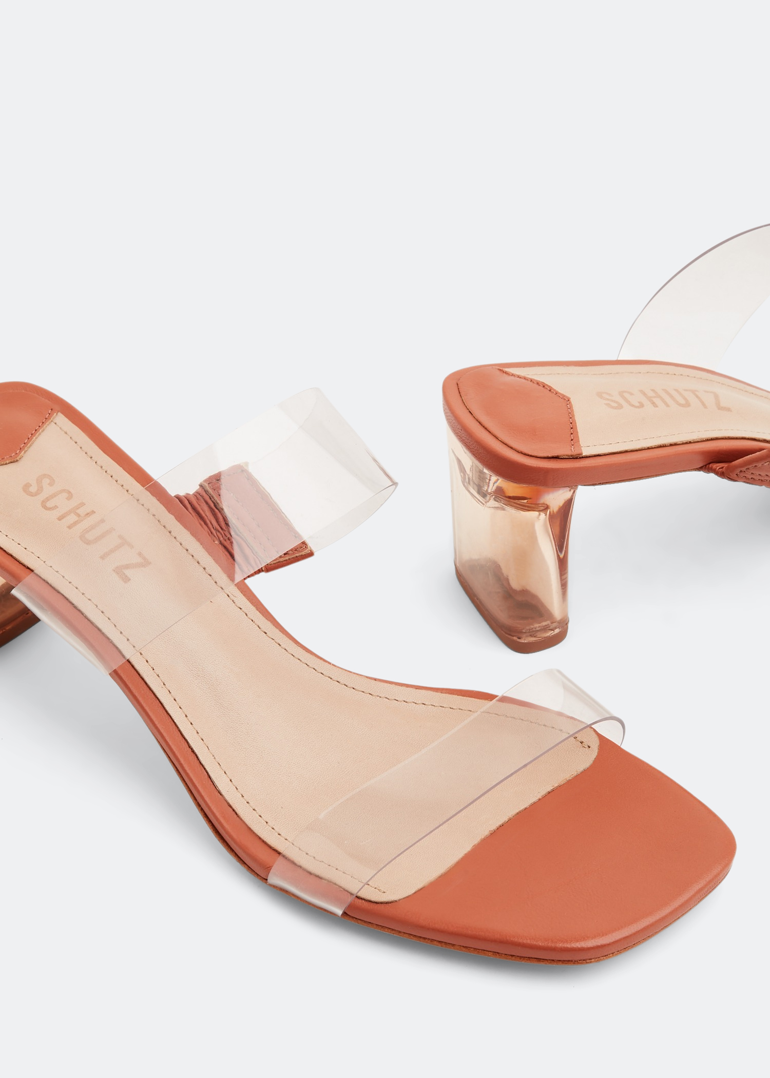 Camden lucite sales heeled sandal