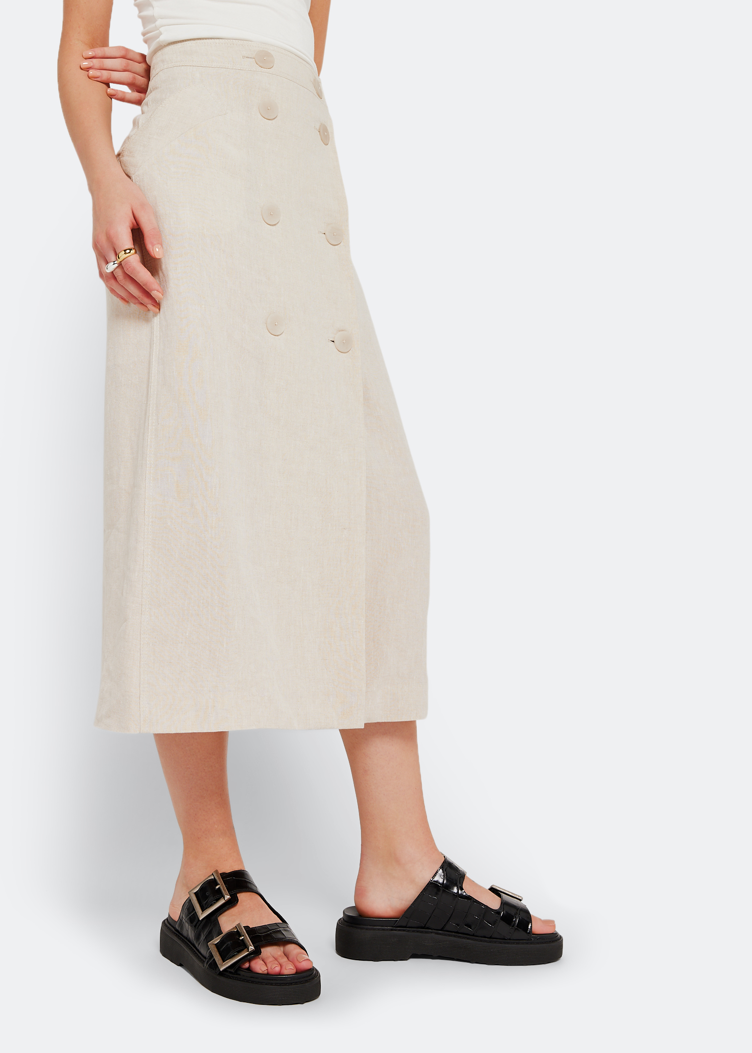 

Nola flatform sandals, Black