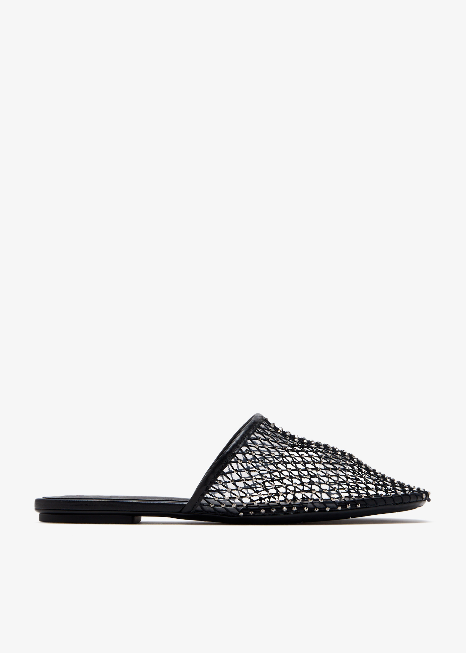 

Crystal-embellished mules, Black