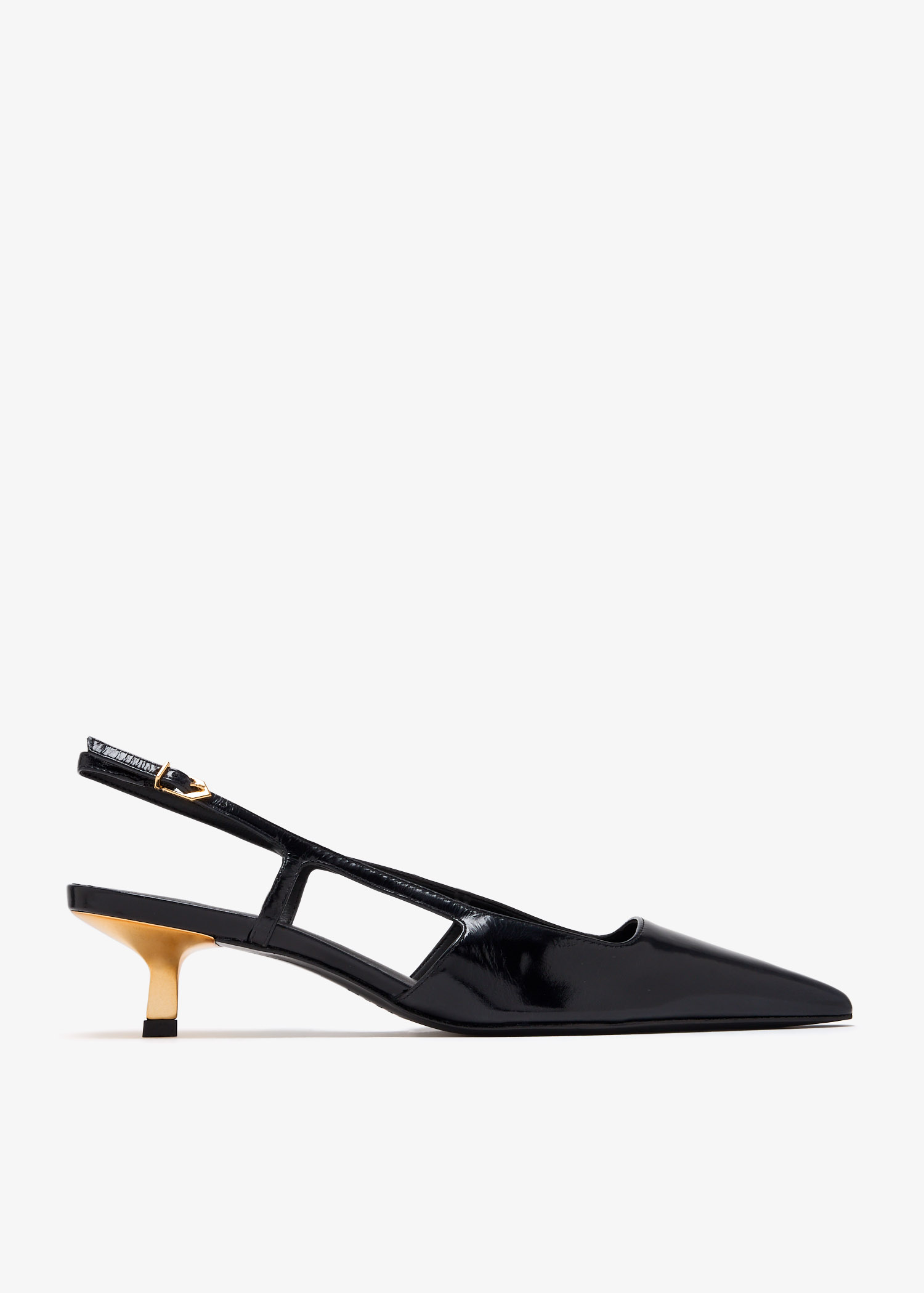 

Leather slingback pumps, Black