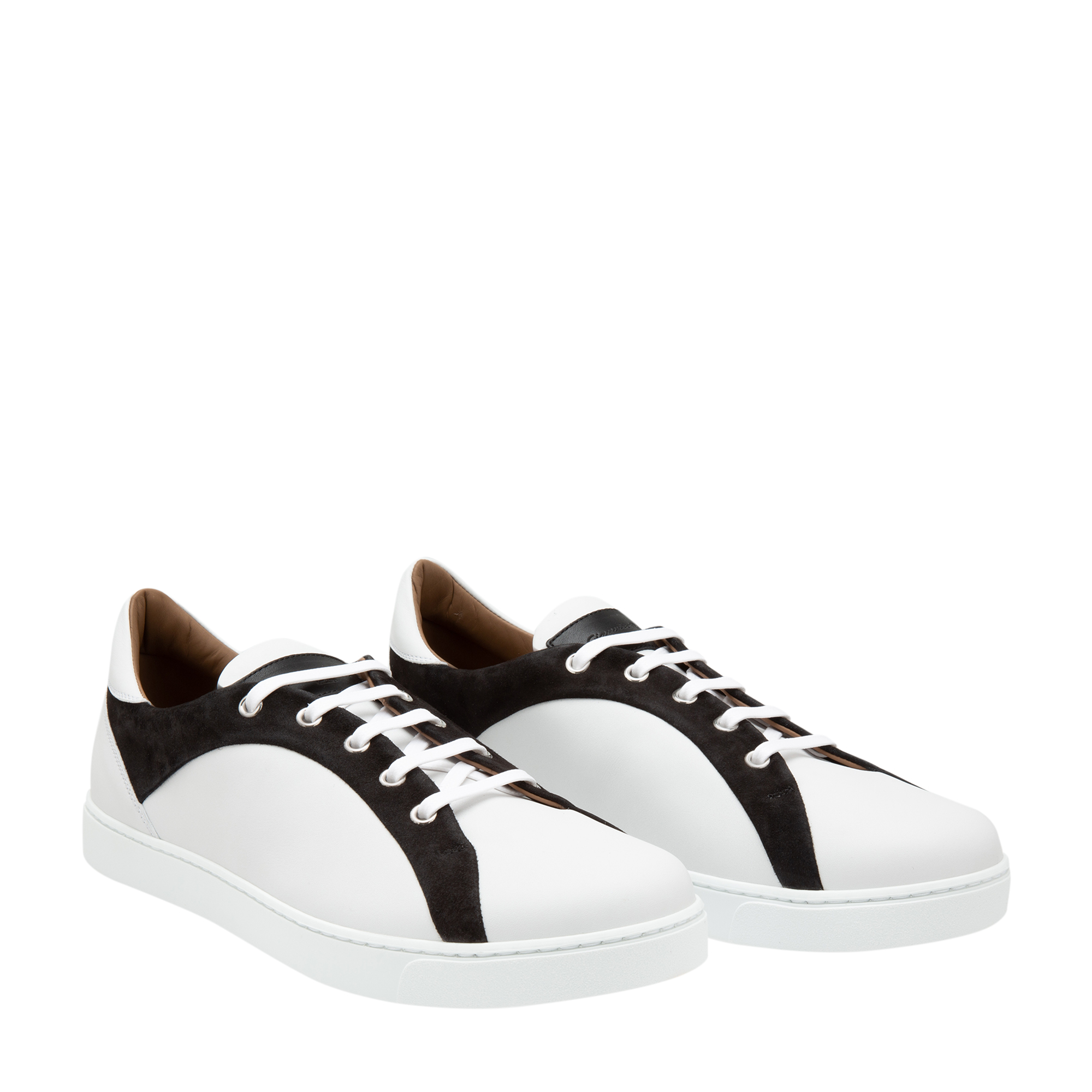 

Leather and suede sneakers, Black