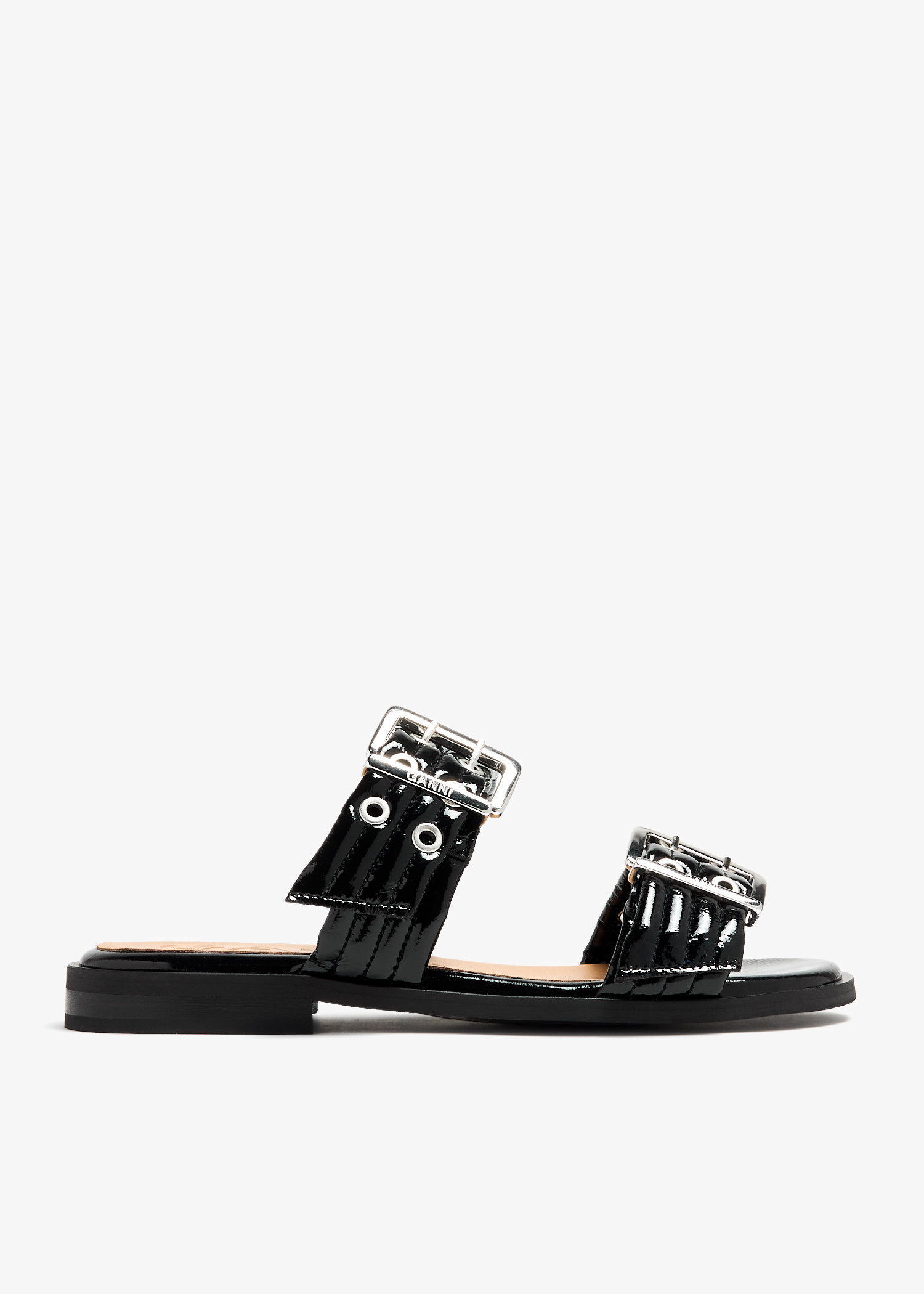 

Feminine buckle sandals, Black