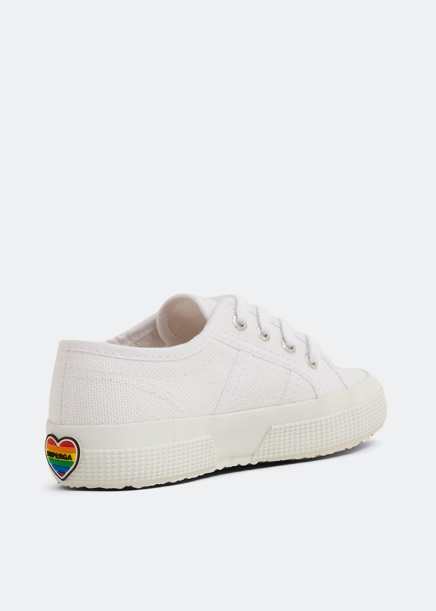 

2750 Heart patch sneakers, White