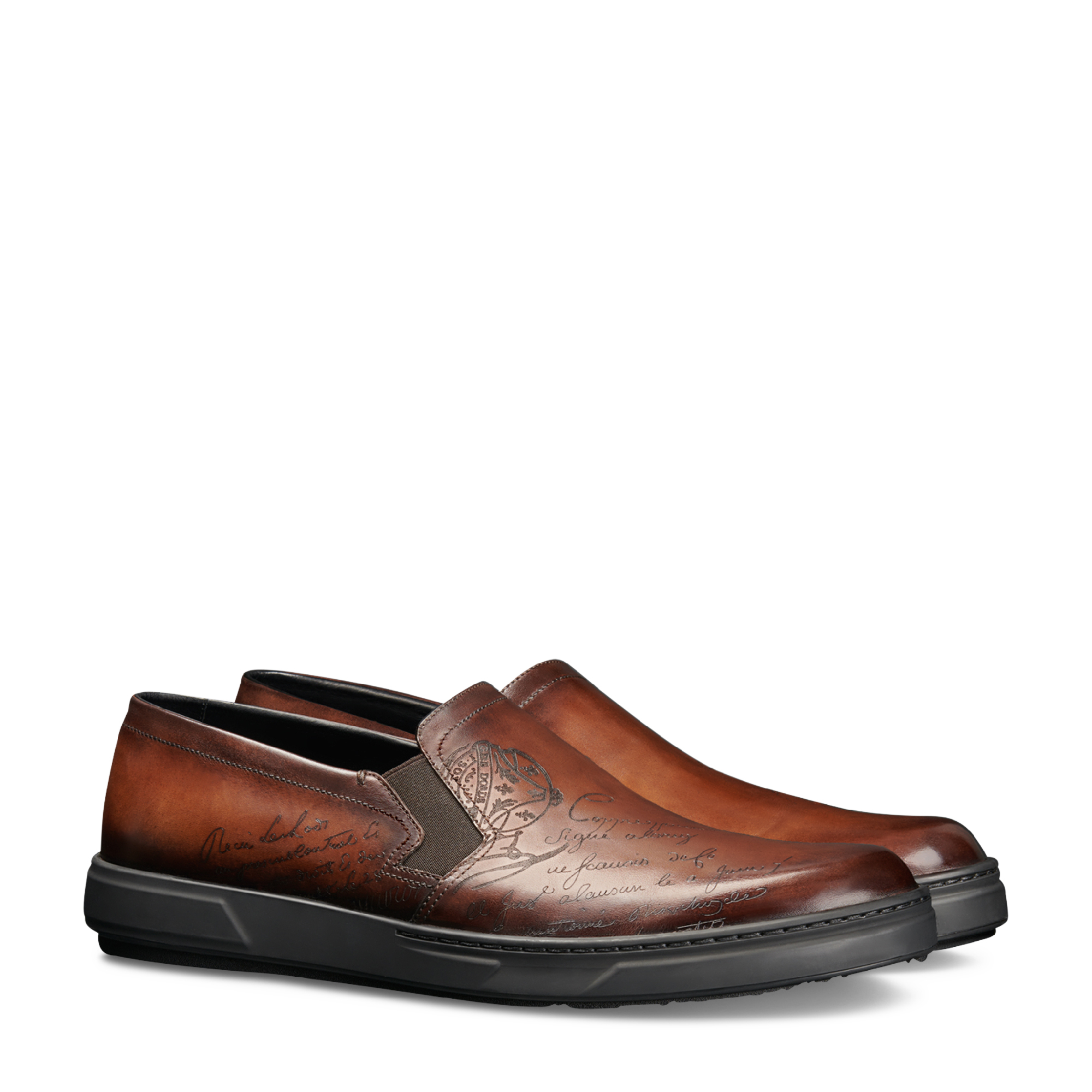 

Tibeta Scritto slip-on sneakers, Brown