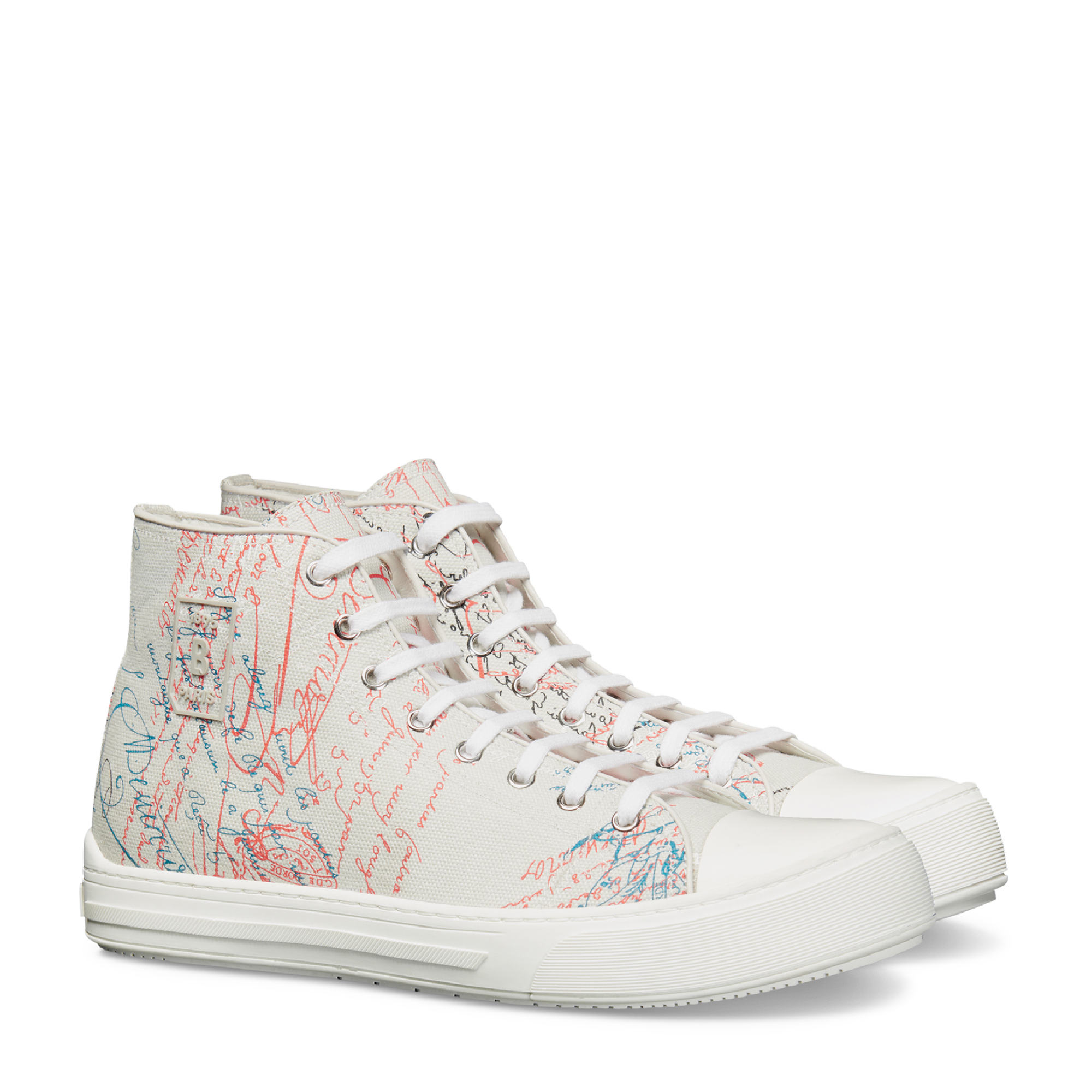 

Playground Scritto canvas sneakers, White