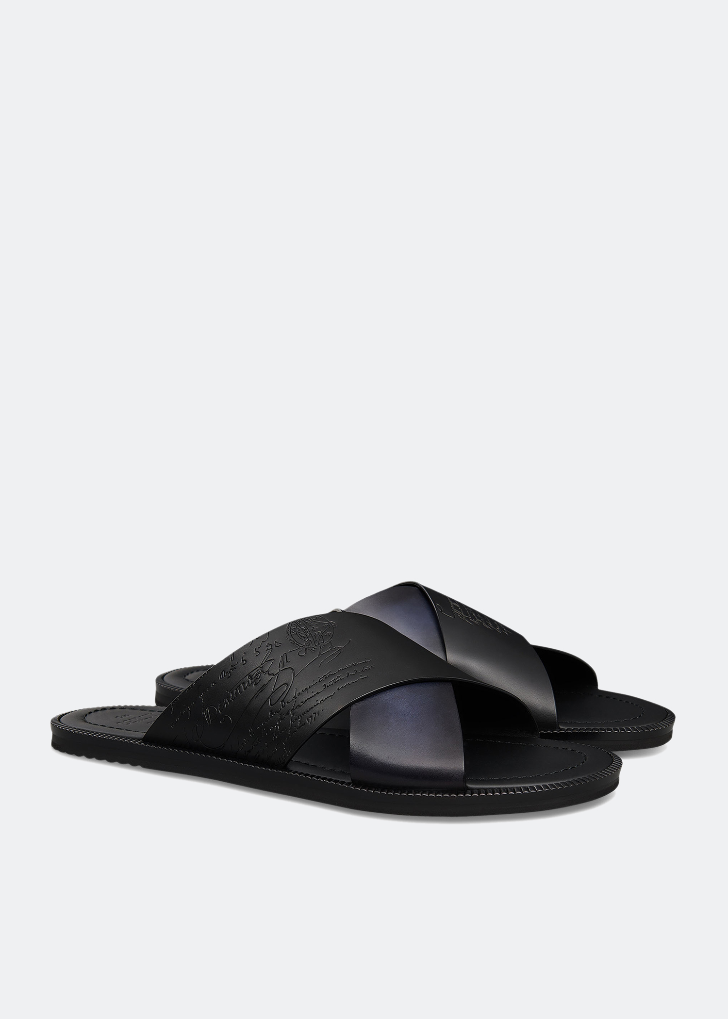 

Sifnos Scritto leather sandals, Blue