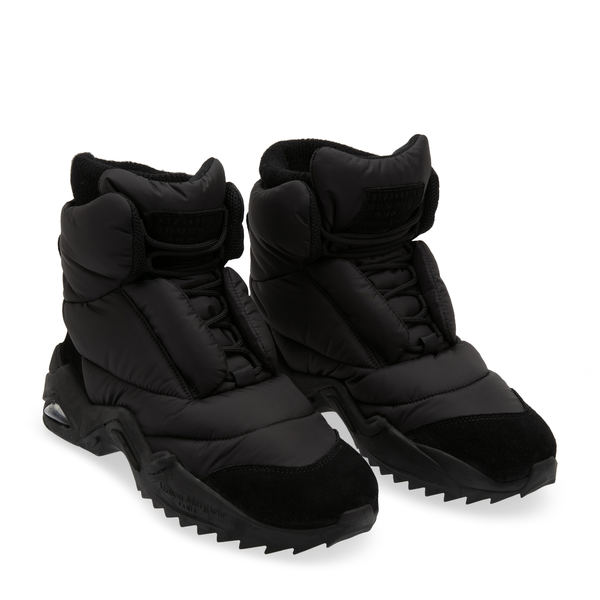 

Puffer high-top sneakers, Black