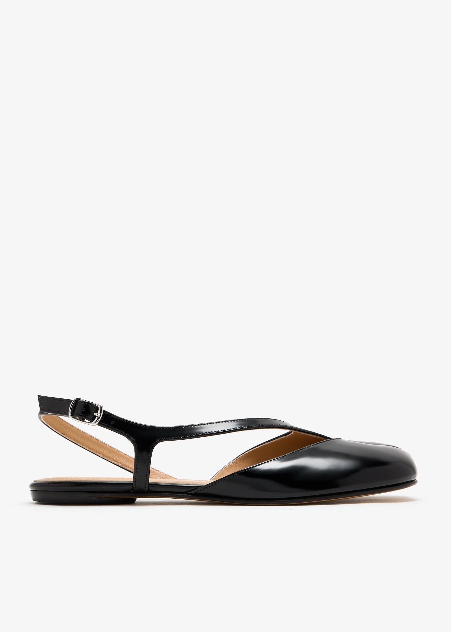 

Tabi slingback sandals, Black