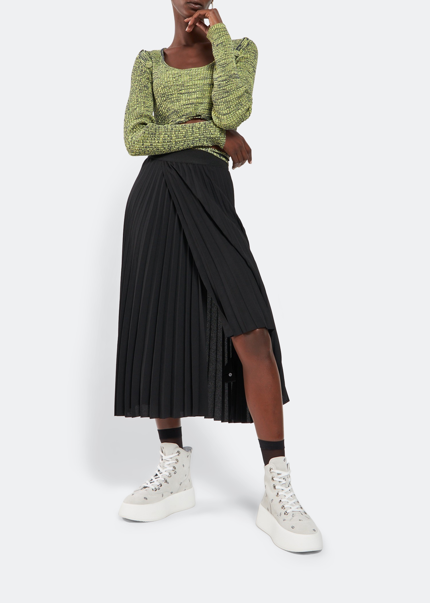 

6 platform sneakers, White