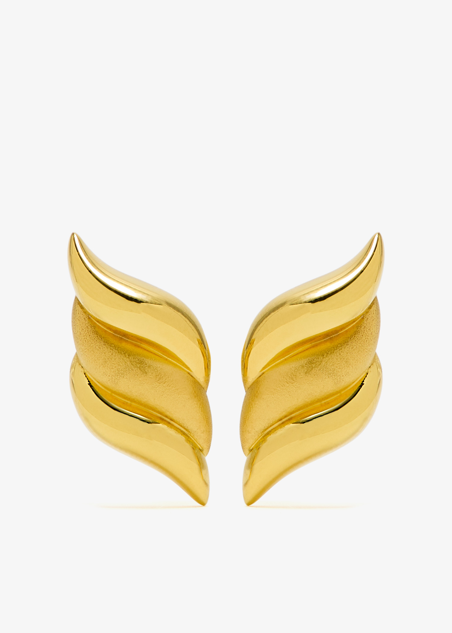 

Savi Signature oversized stud earrings, Gold