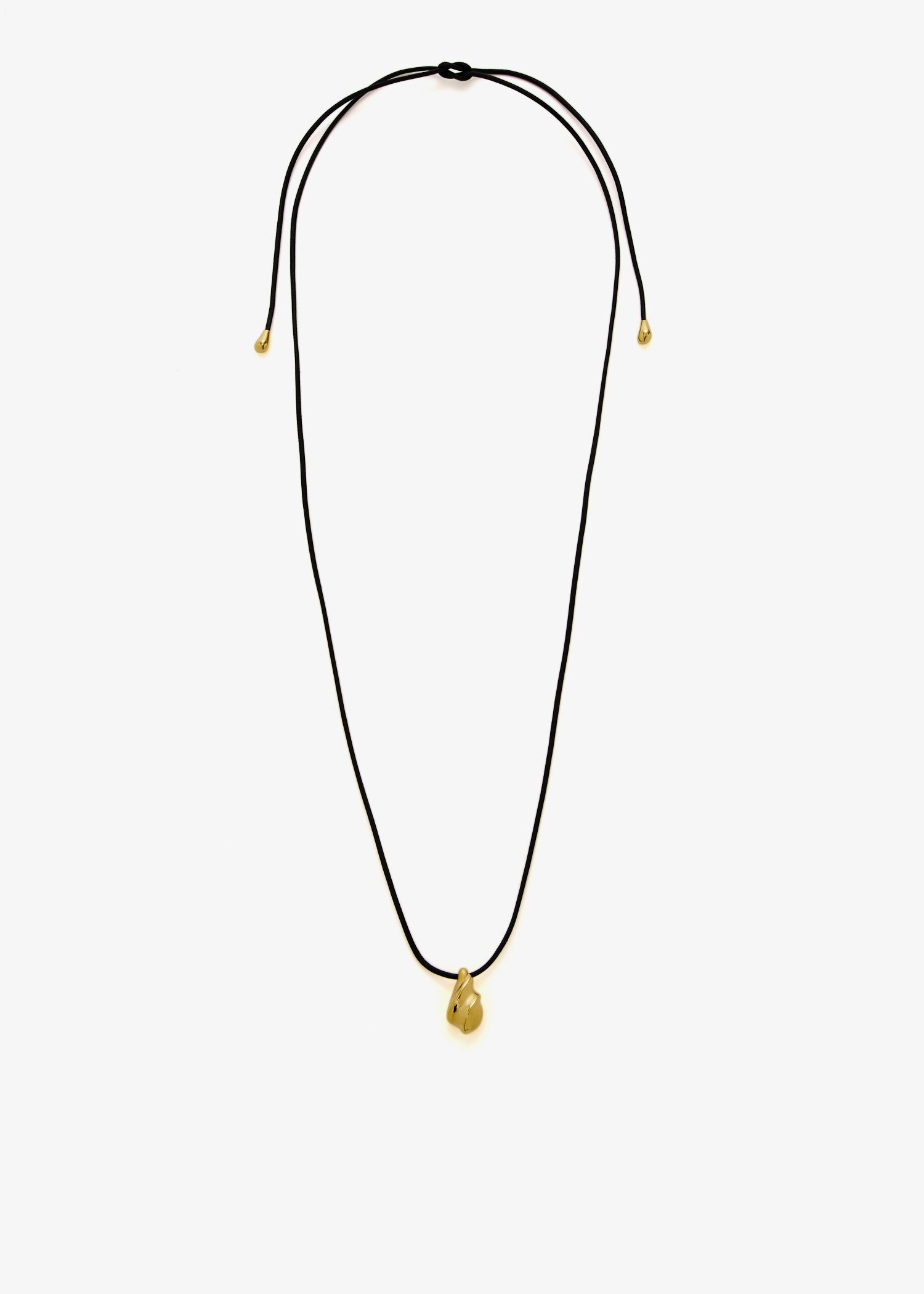 

Savi Ridge droplet pendant cord necklace, Gold