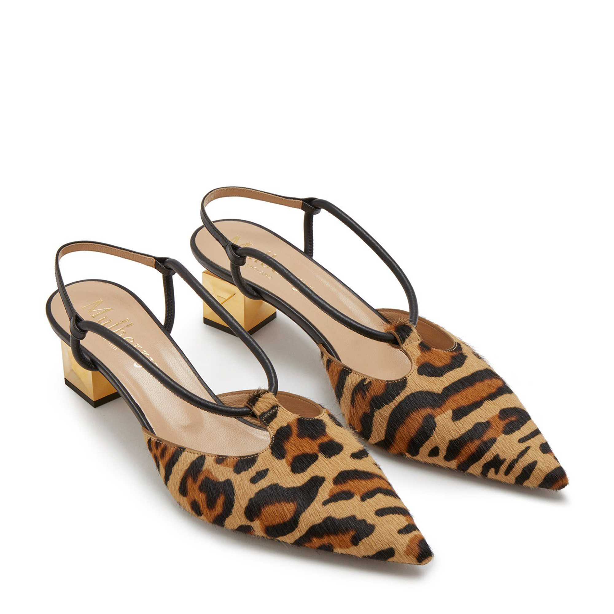 

Keeley heel pointy sling-back pumps, Animal print
