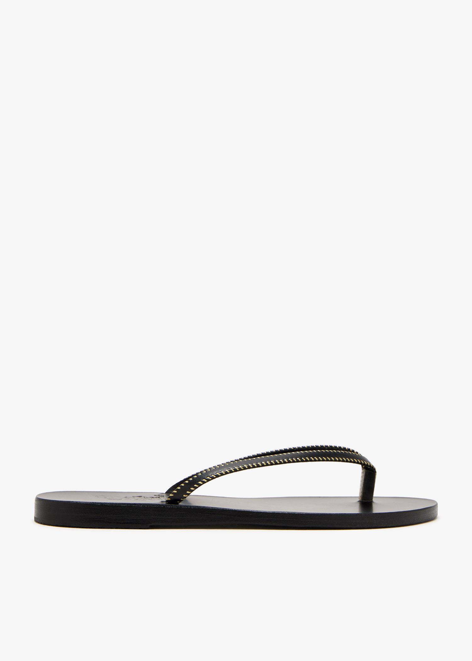 

Saionara stitch sandals, Black