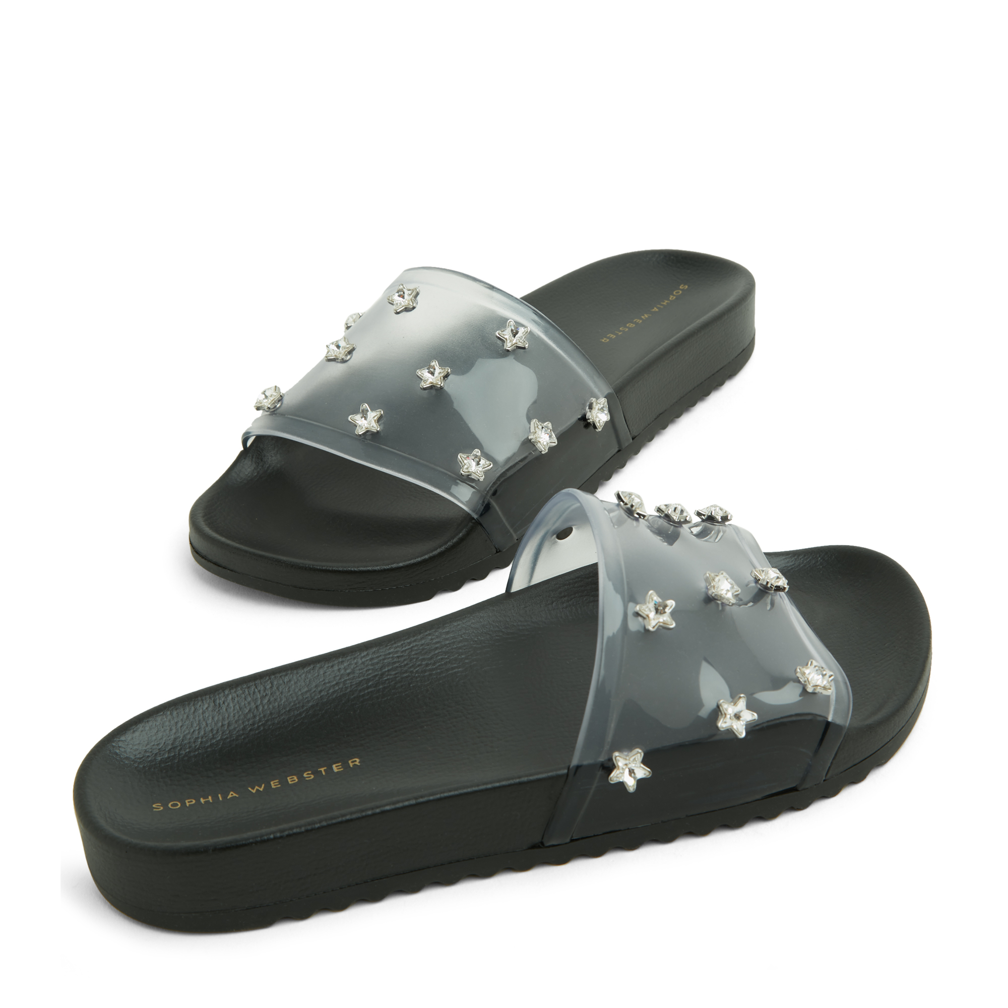 Sophia Webster Dina rubber slides for Women Neutral in KSA