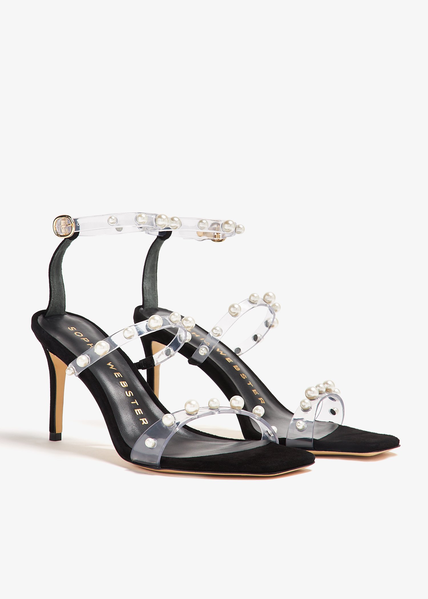 Sophia Webster Rosalind pearl sandals for Women Black in Kuwait Level Shoes