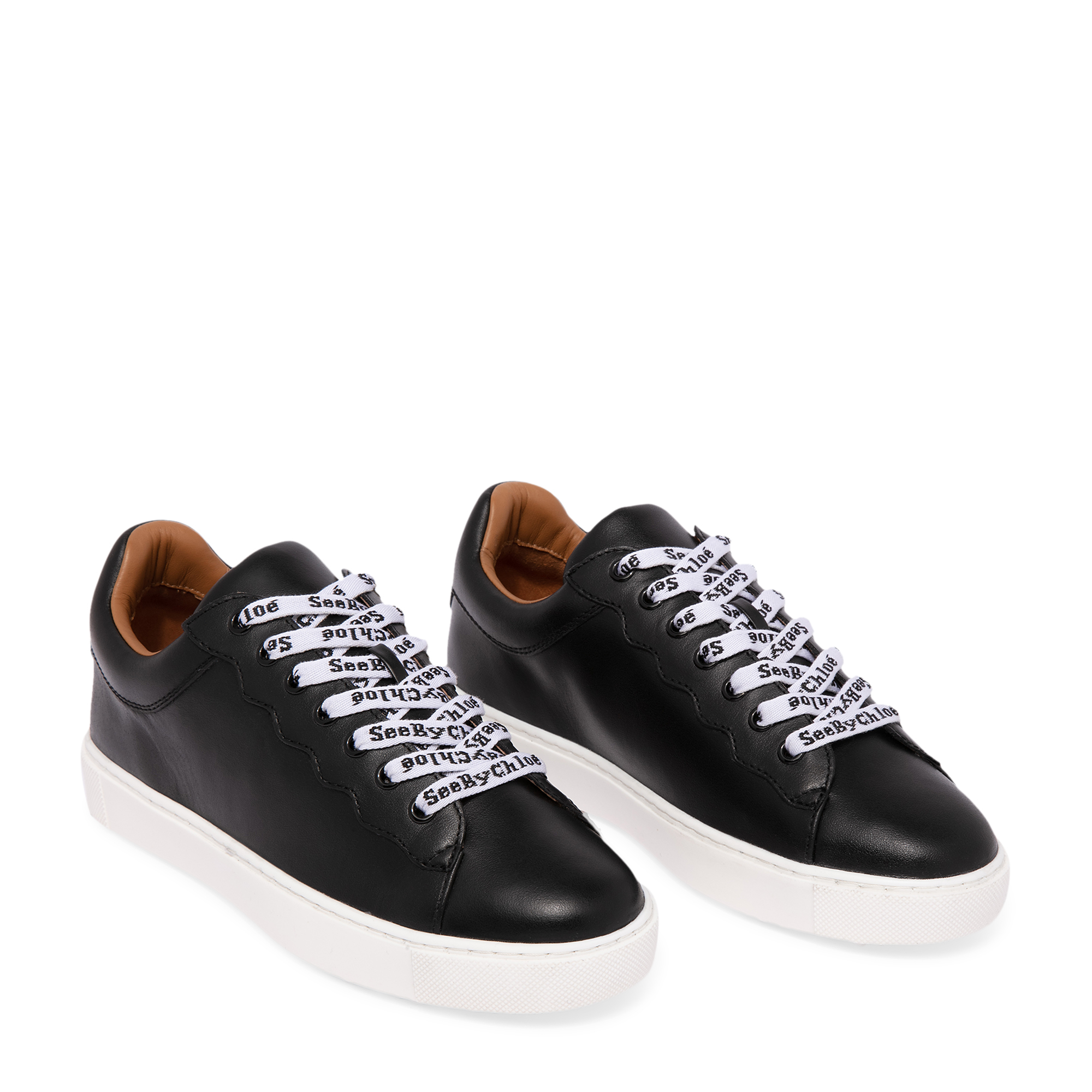 

Leather sneakers, Black
