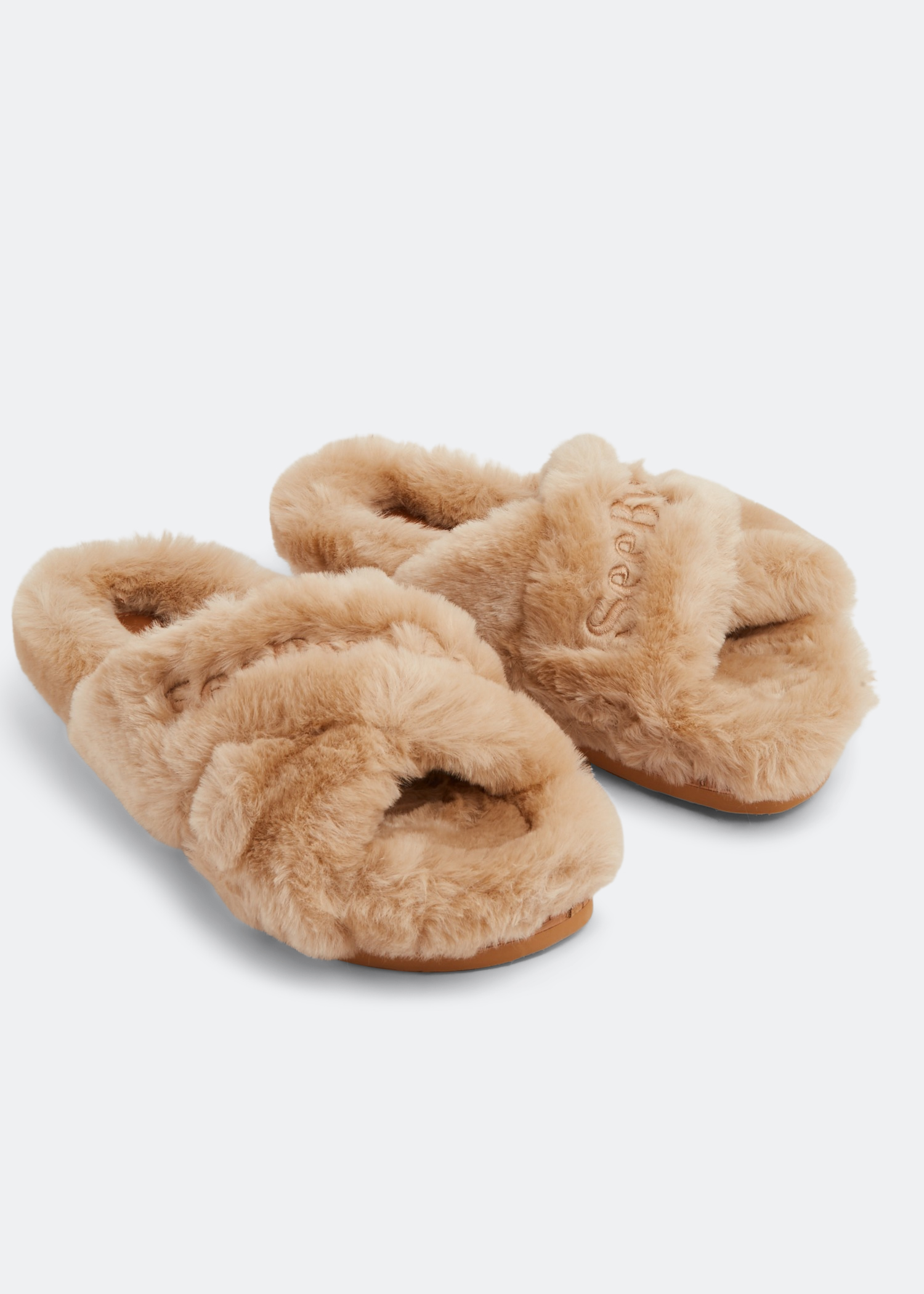 Chloe sales fur slides