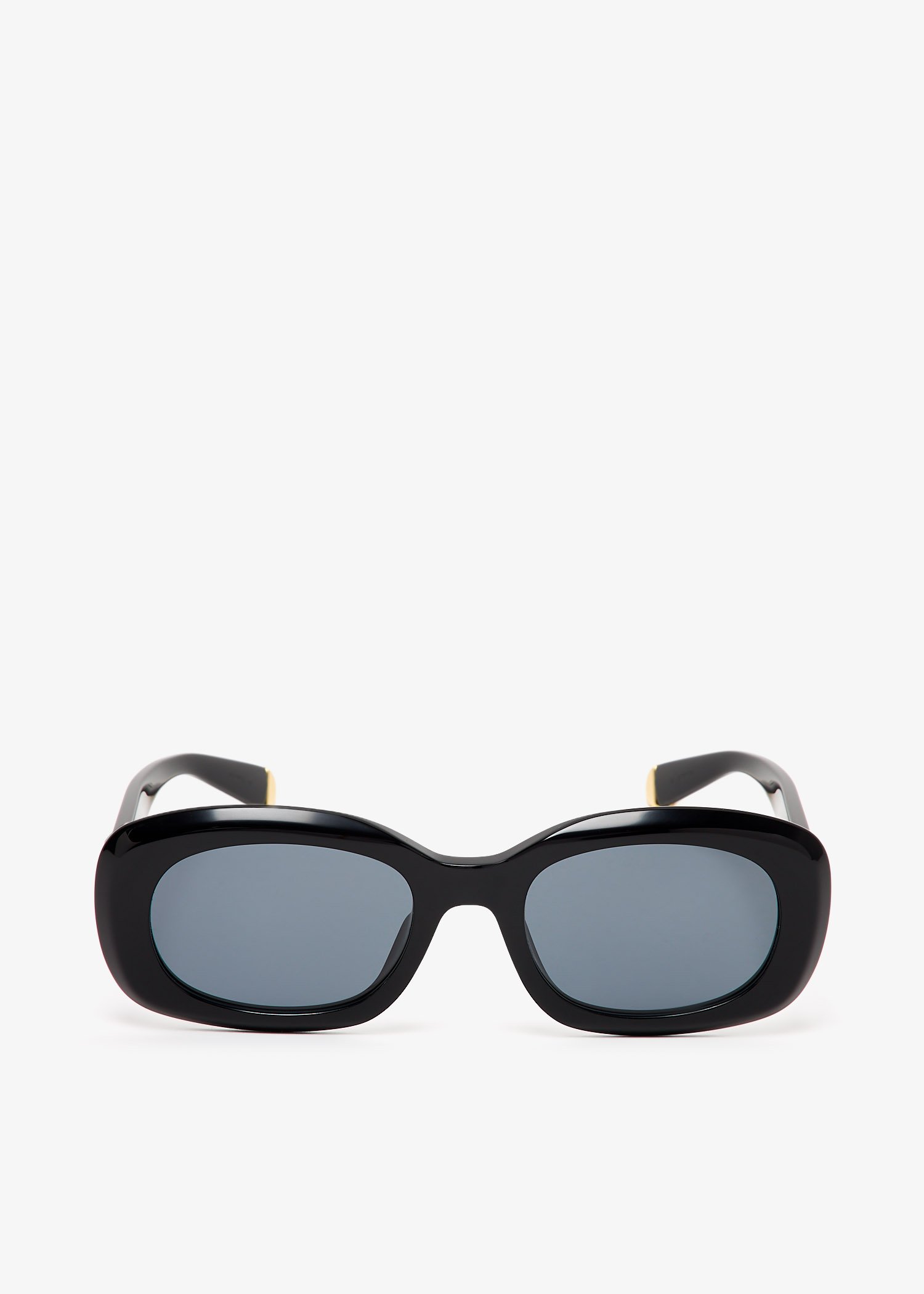 

Medallion oval sunglasses, Black