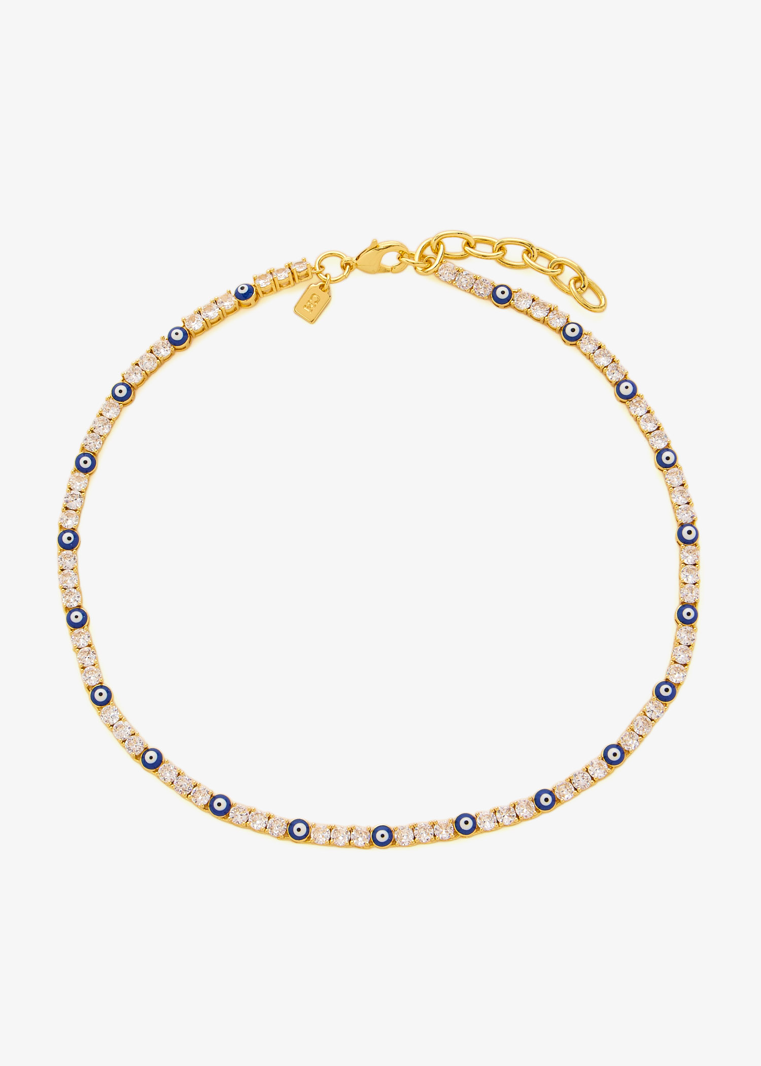 

Serena x Evil Eye necklace, Gold