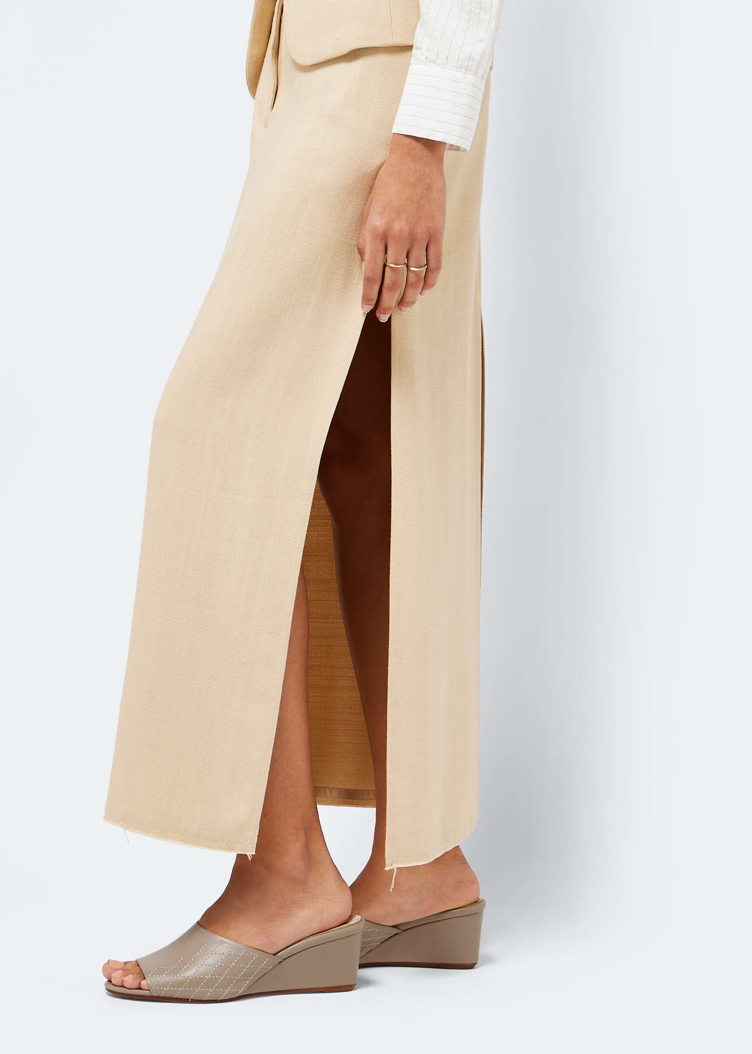 

La Zeppa 60 mules, Beige