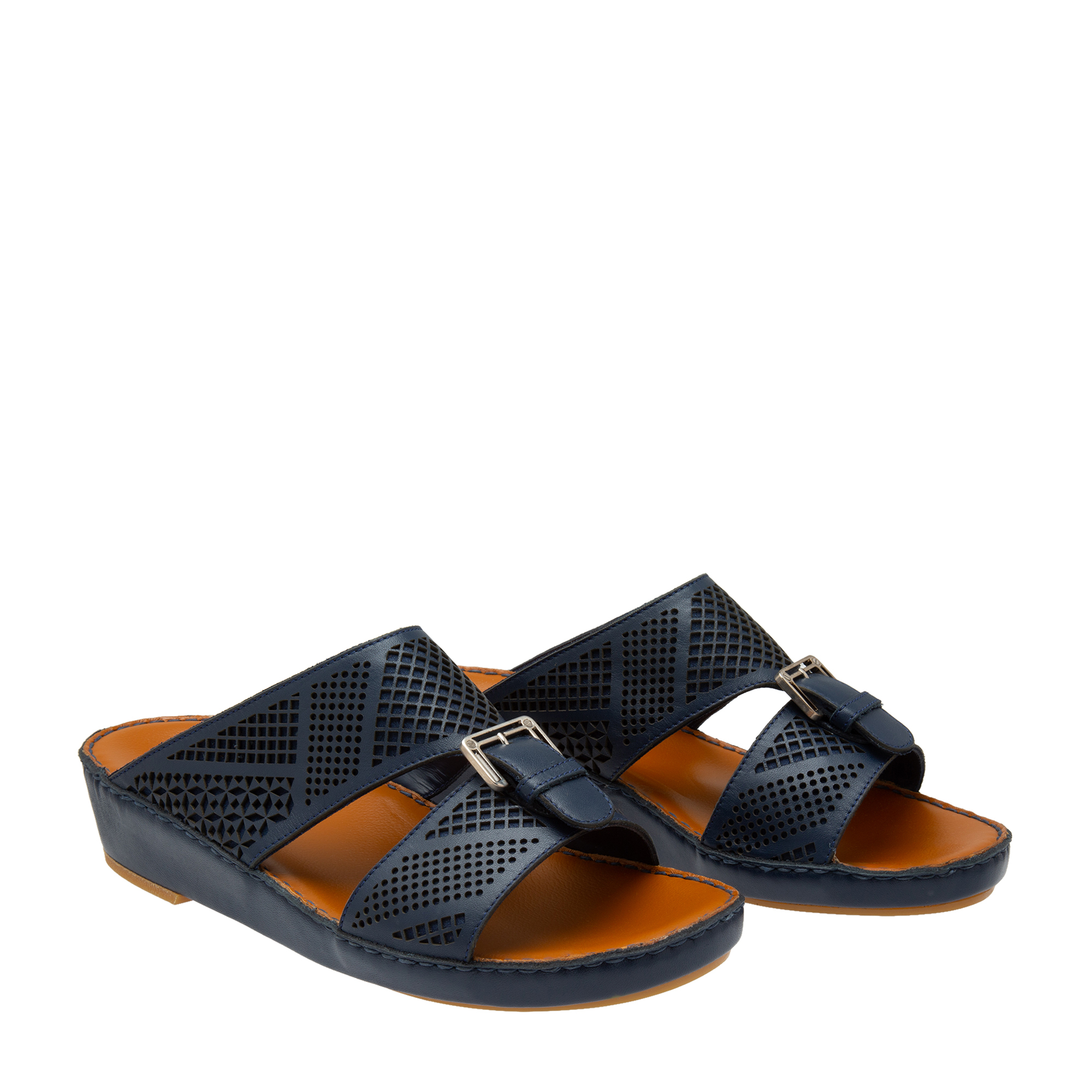 

Arabic ostrich sandals, Blue