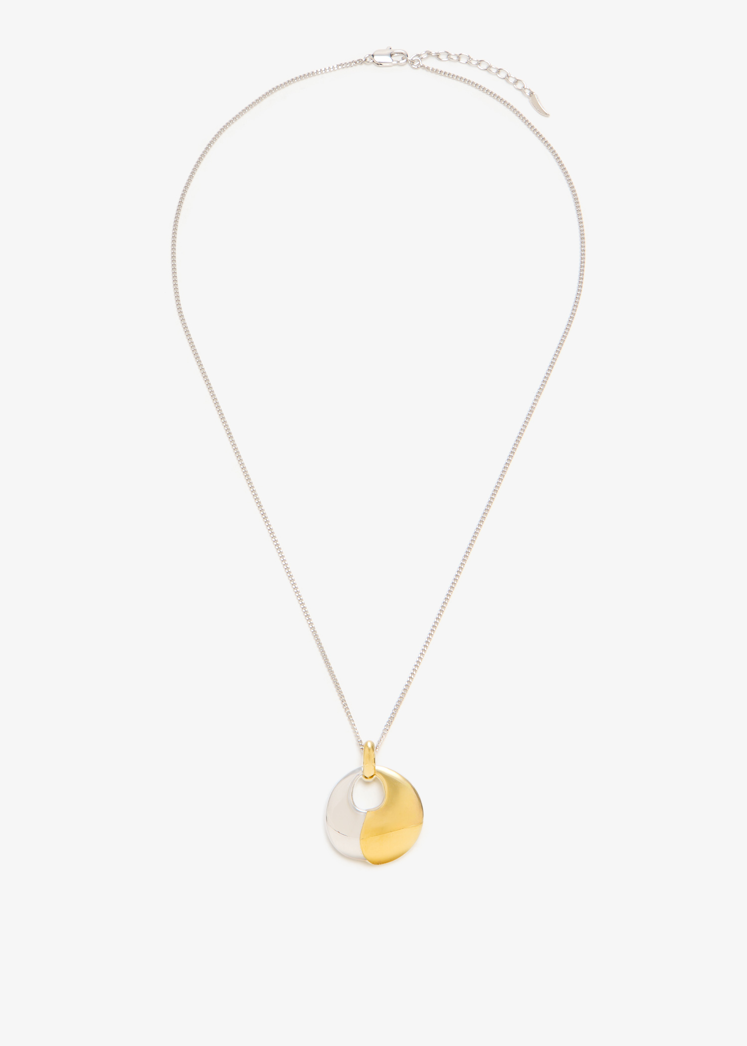 

Sculptural Pebble pendant necklace set, Gold