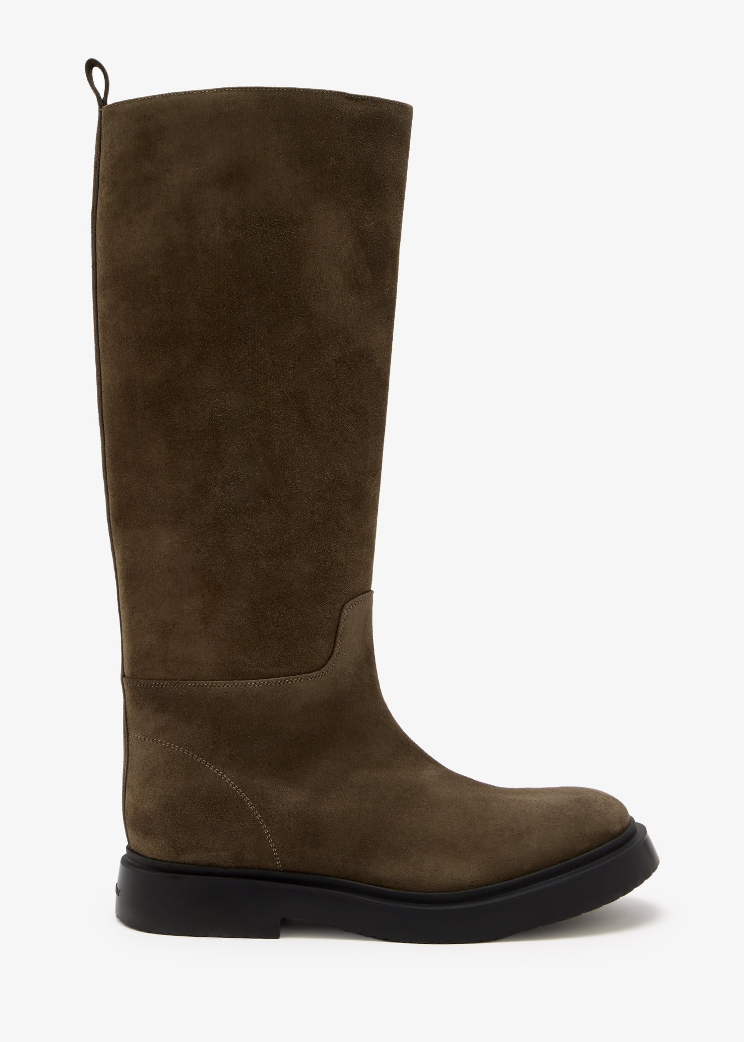 

Bank suede knee boots, Khaki
