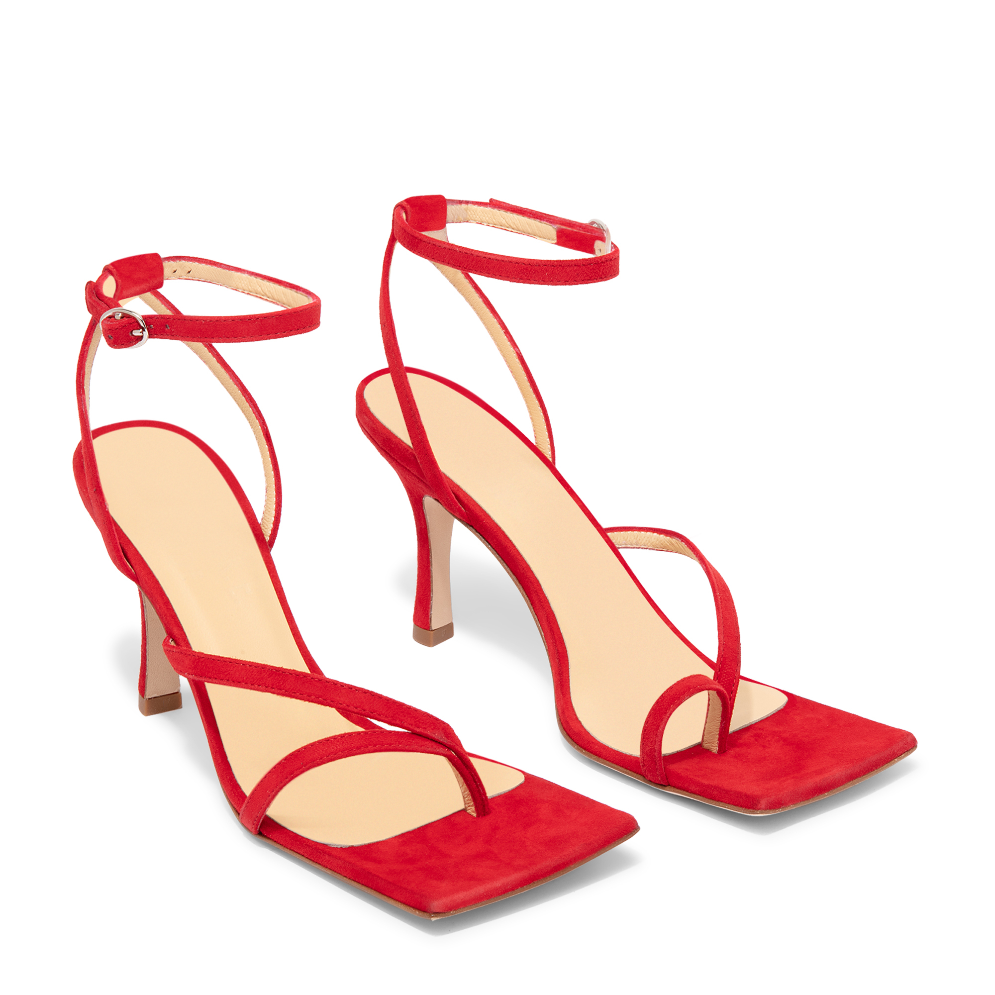 

Delta sandals, Red