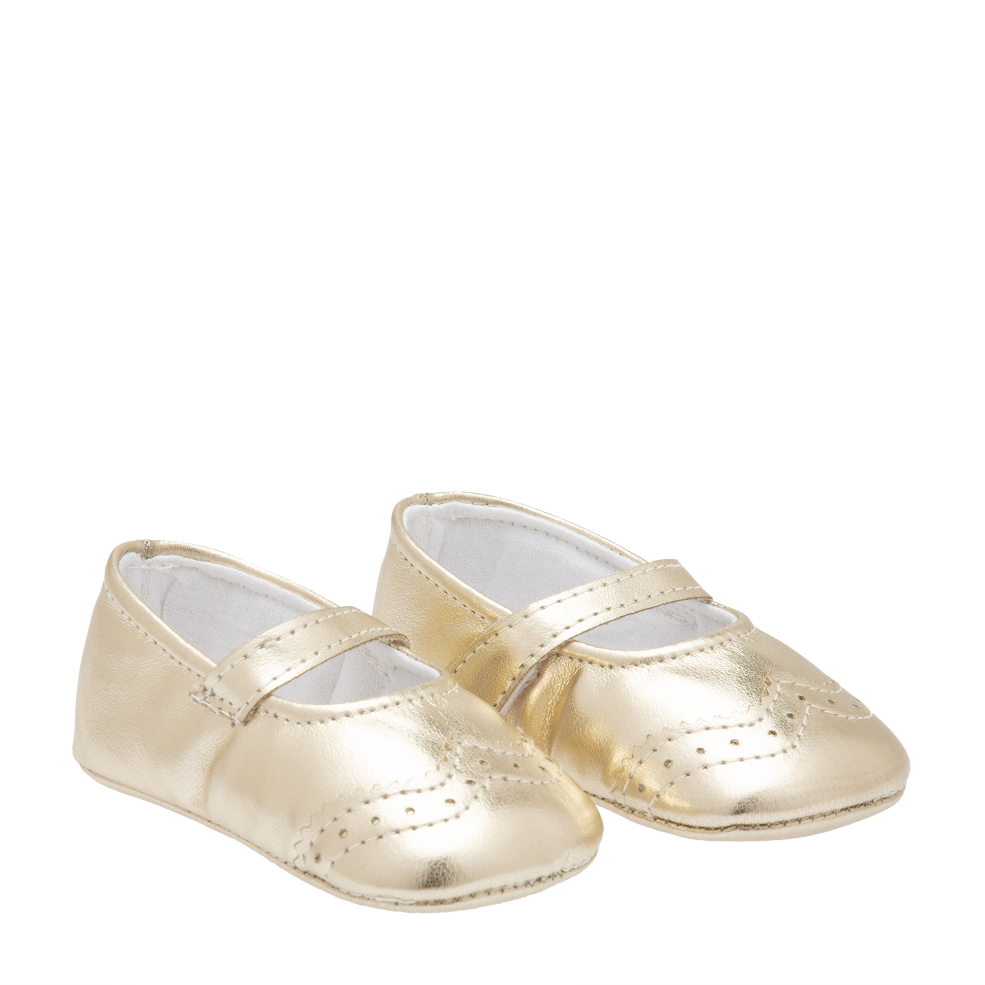 

Emma crib shoes, Gold