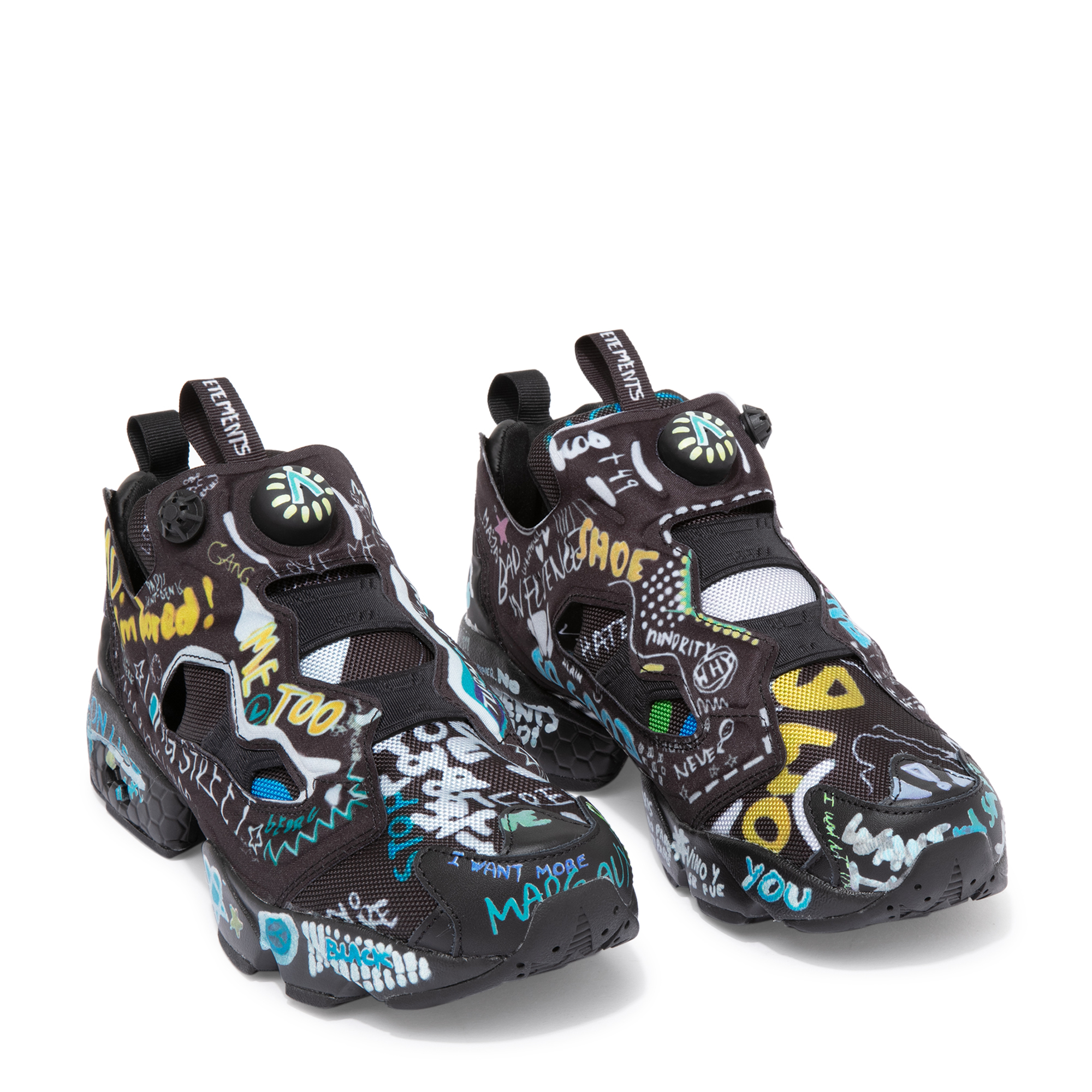 

x Reebok InstaPump Graffiti sneakers, Black
