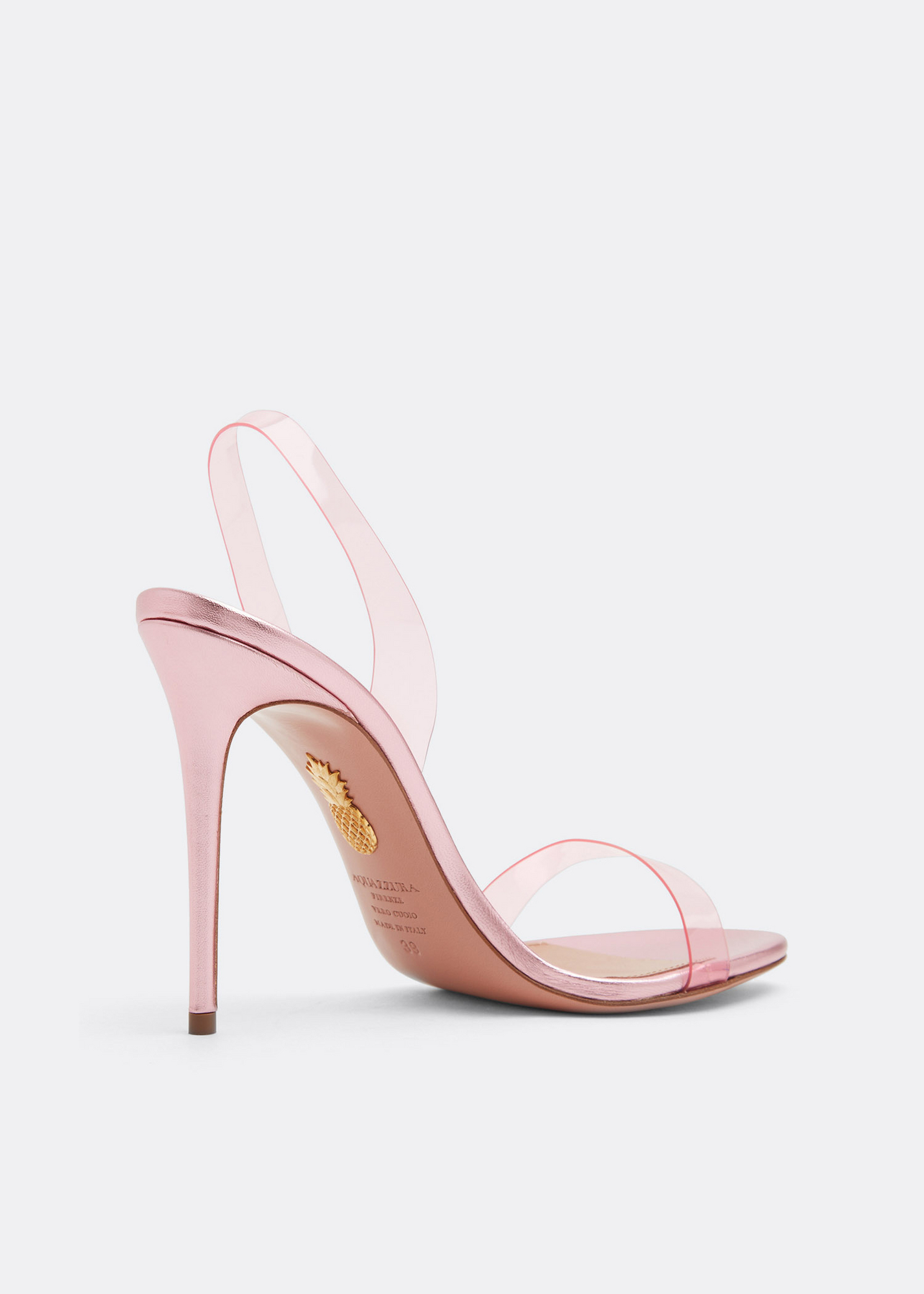 

So Nude Plexi sandals, Pink