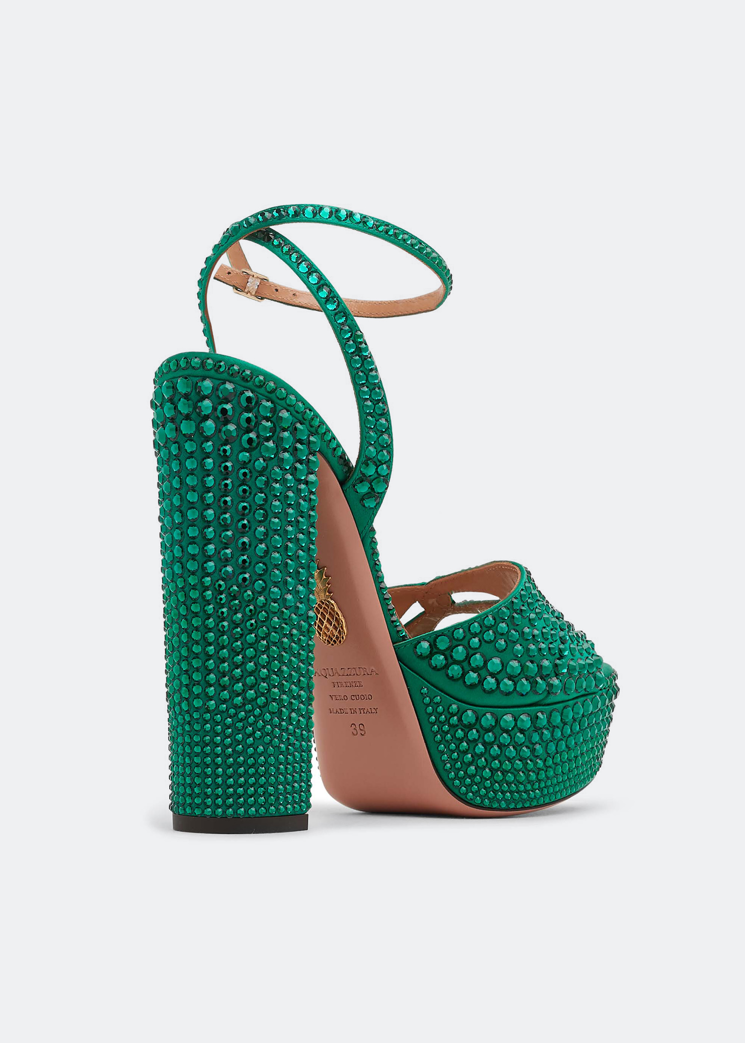 Aquazzura Sinner Plateau 140 sandals for Women - Green in Aquazzura Sinner Plateau 140 sandals for Women - Green in