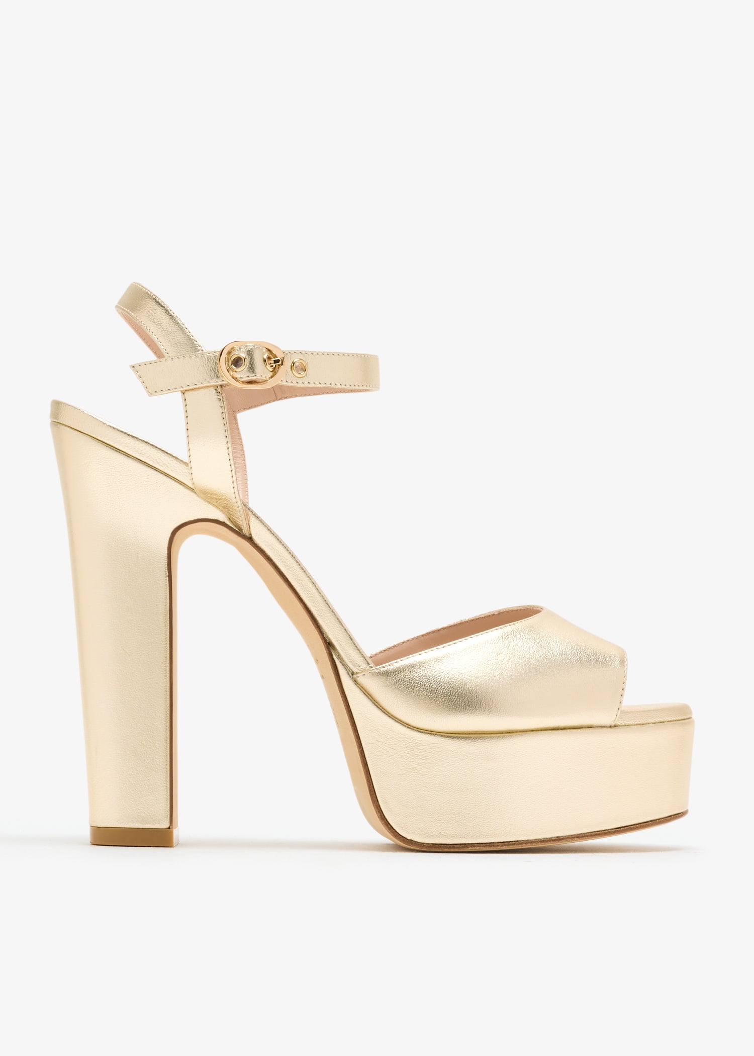 

Reade 130 platform sandals, Gold