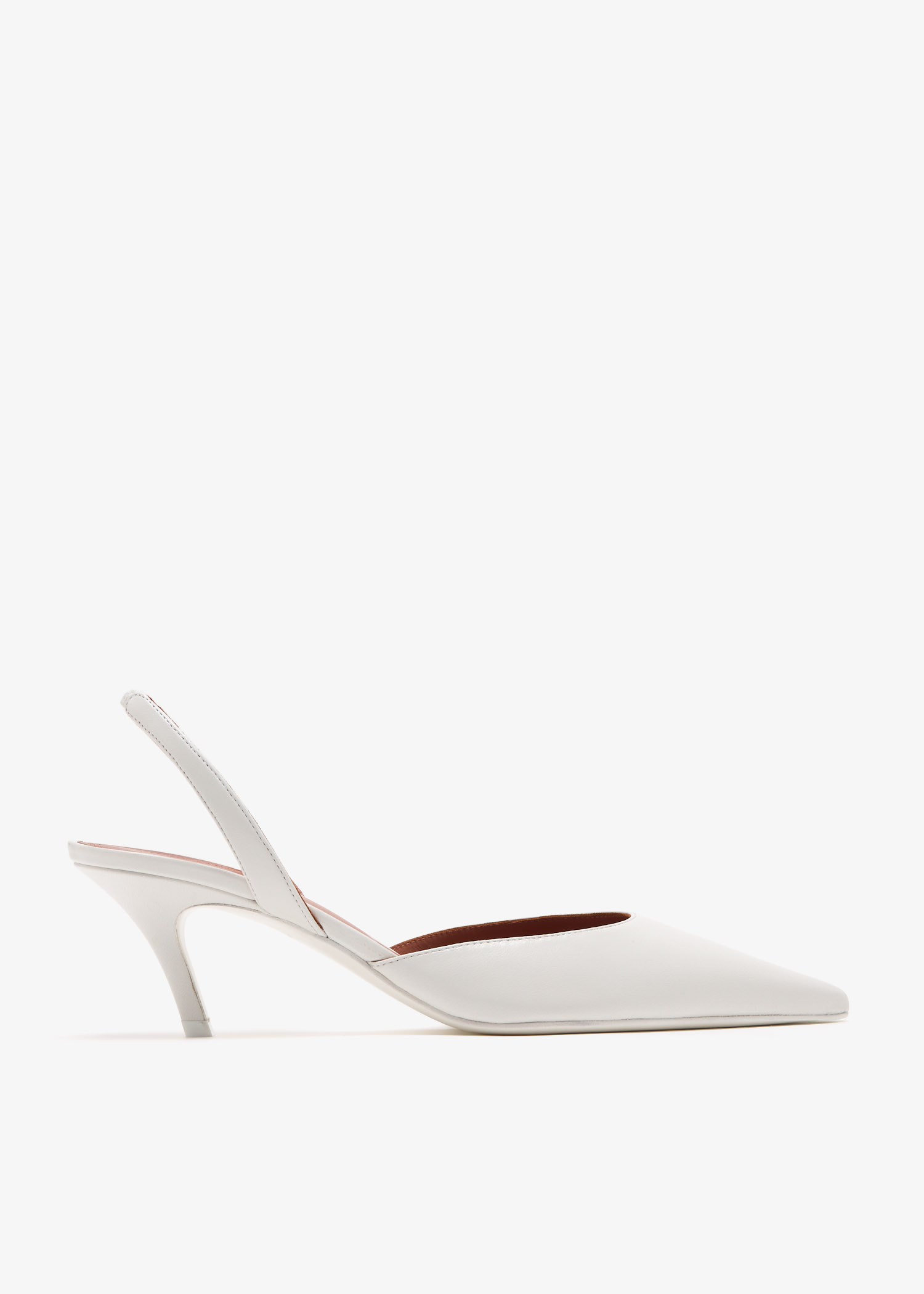 

Sofia sling pumps, White