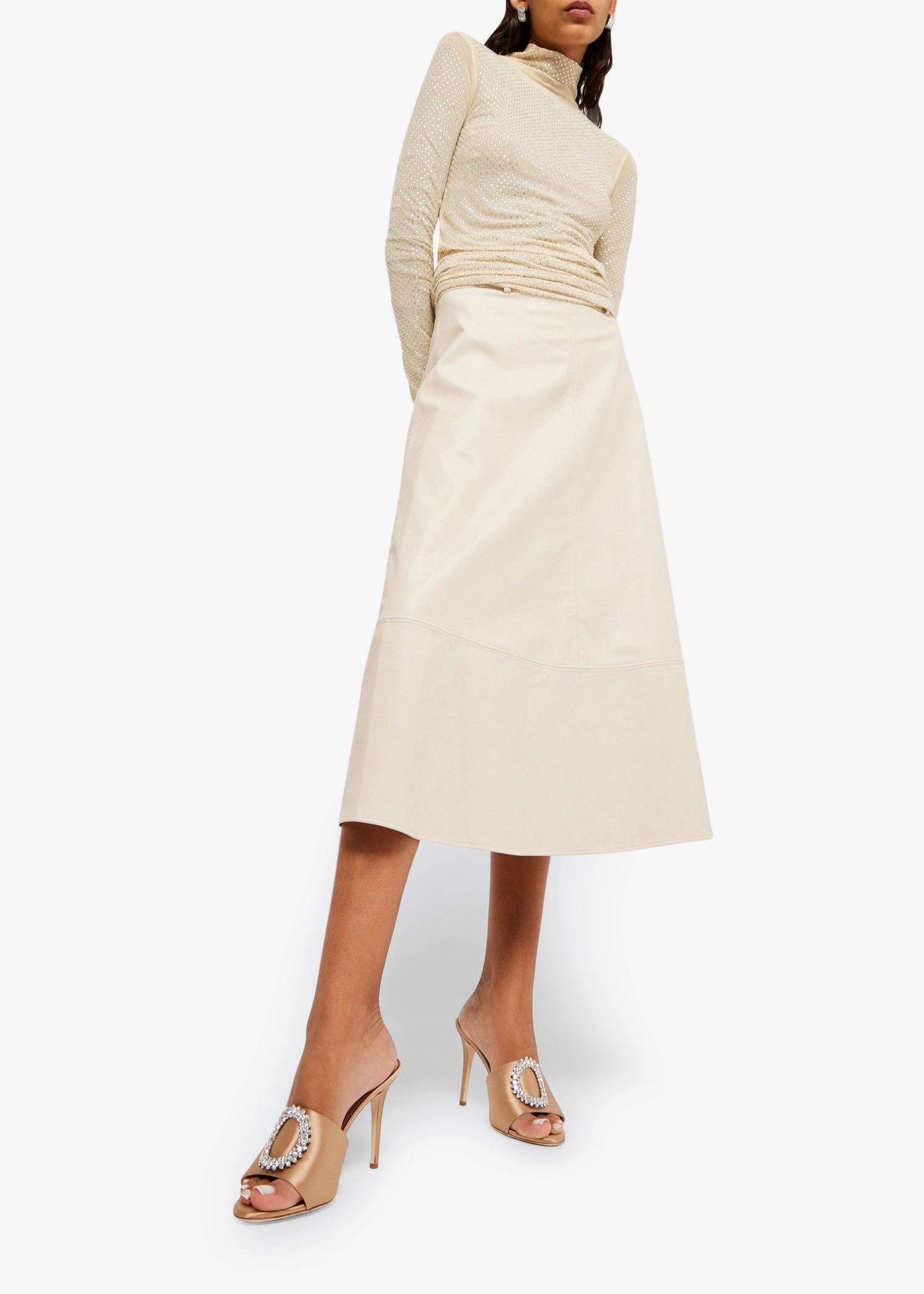 

Soleil mules, Beige