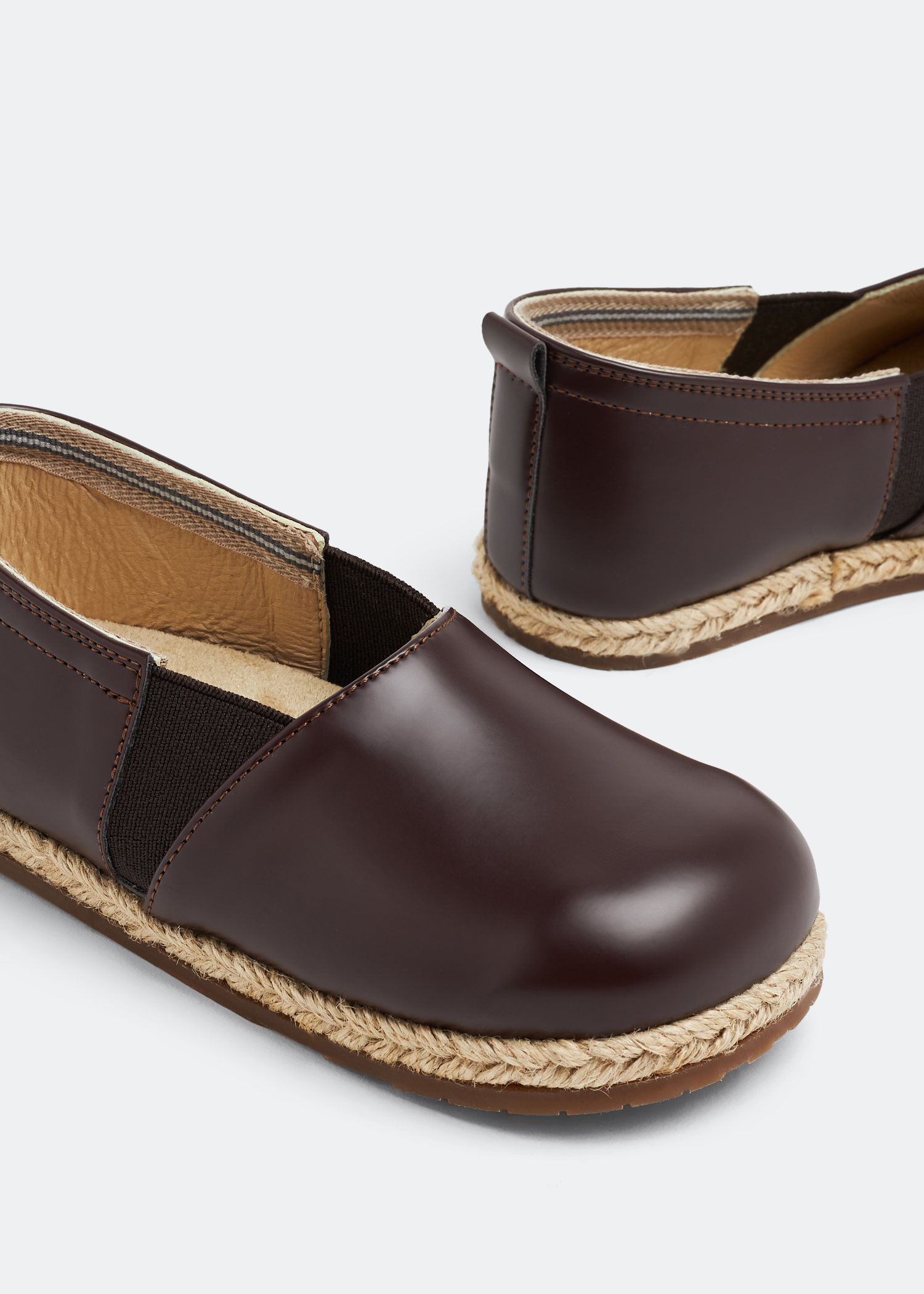 

Leather espadrilles, Brown
