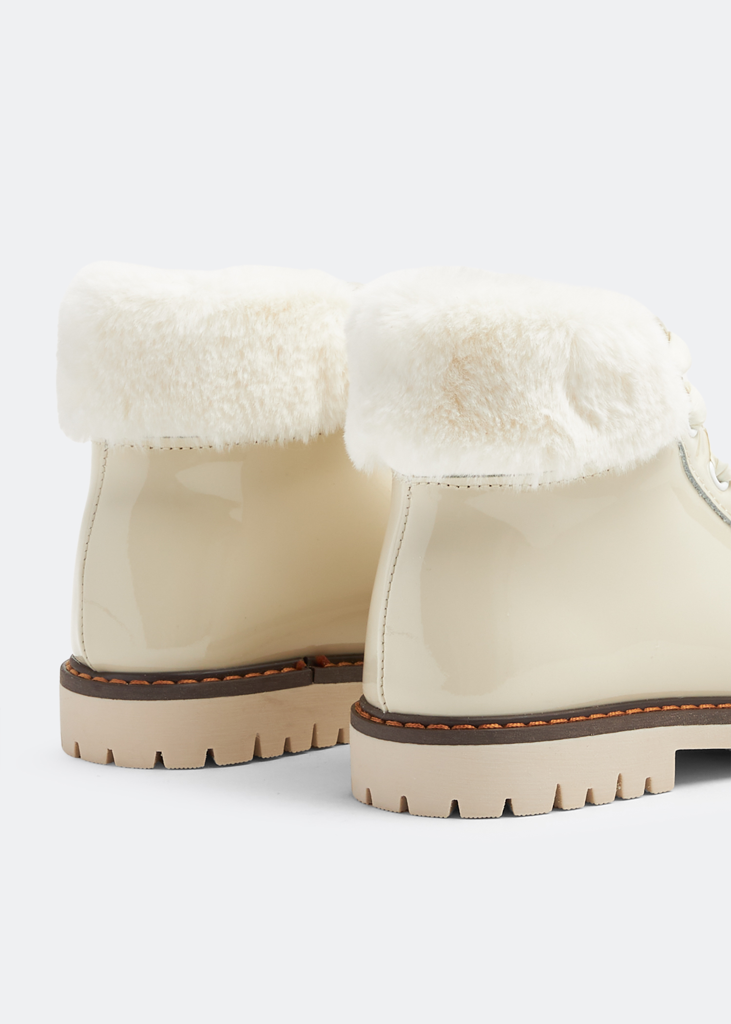 

Lace-up boots, White