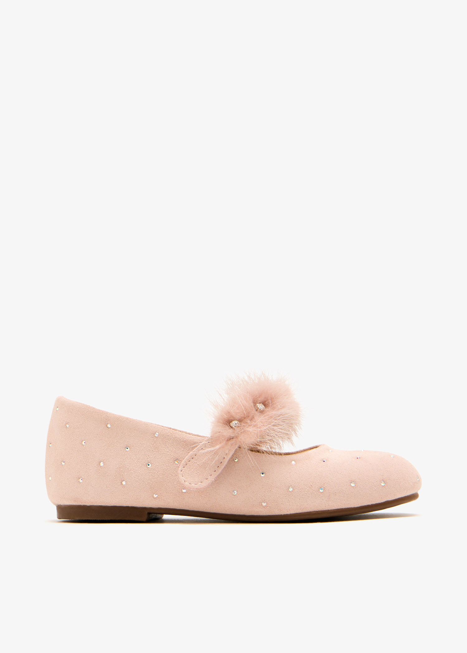 

Crystal-embellished ballerinas, Pink